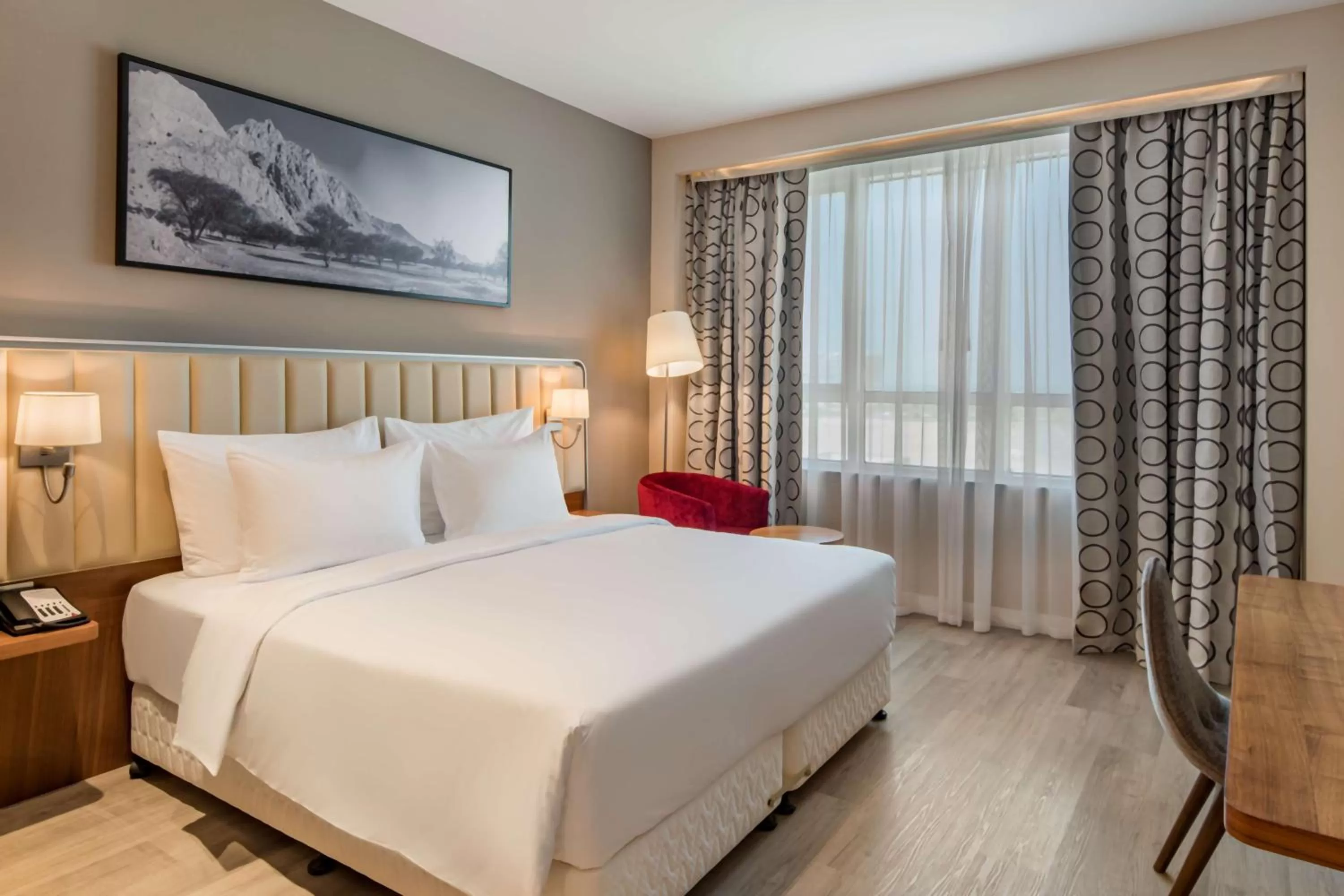 Bed in Radisson Resort Ras Al Khaimah Marjan Island