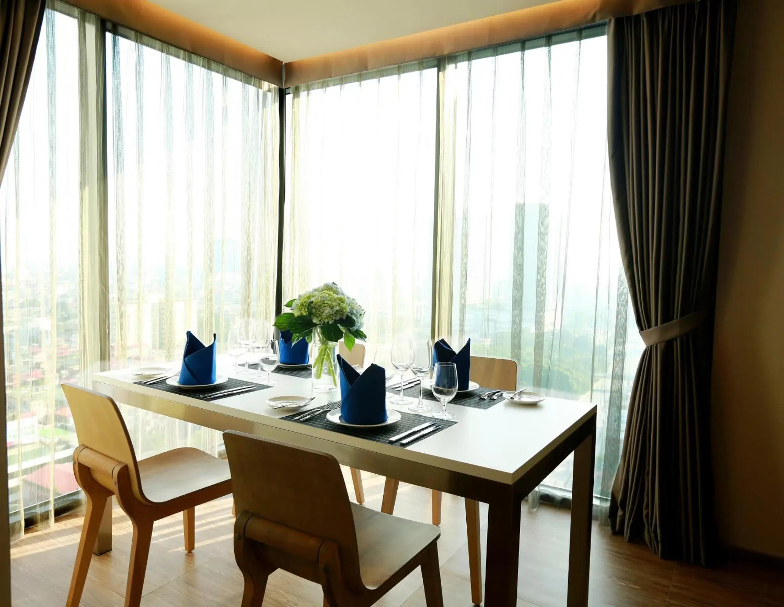 Dining area in Novotel Hanoi Thai Ha