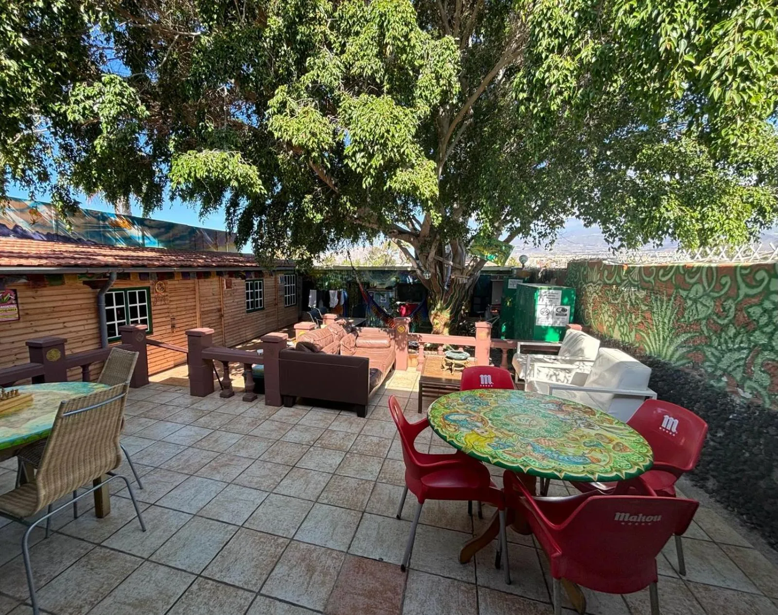 Patio in Hostel Los Duendes del Sur