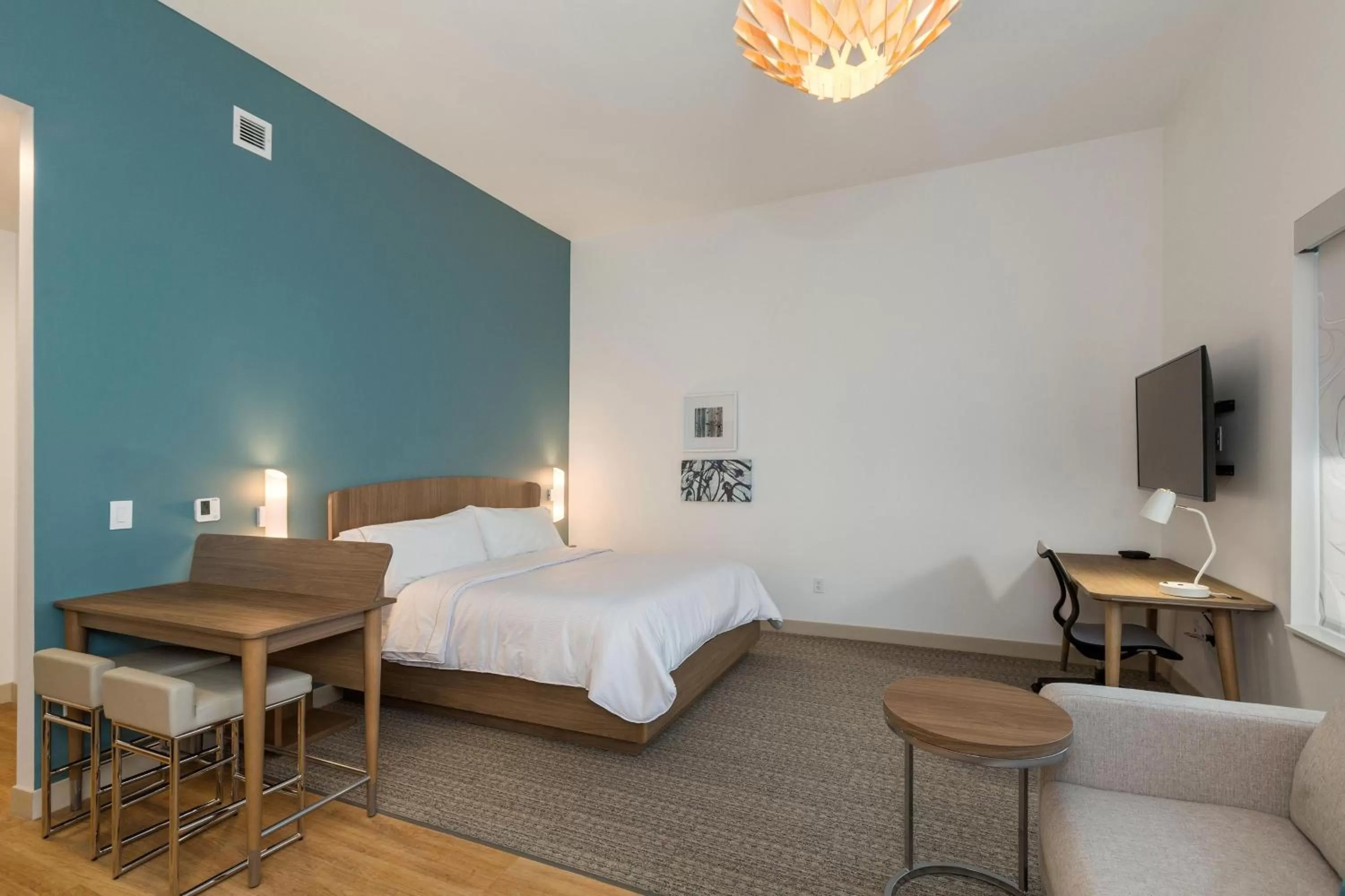 Bedroom, Bed in Element Denver International Airport