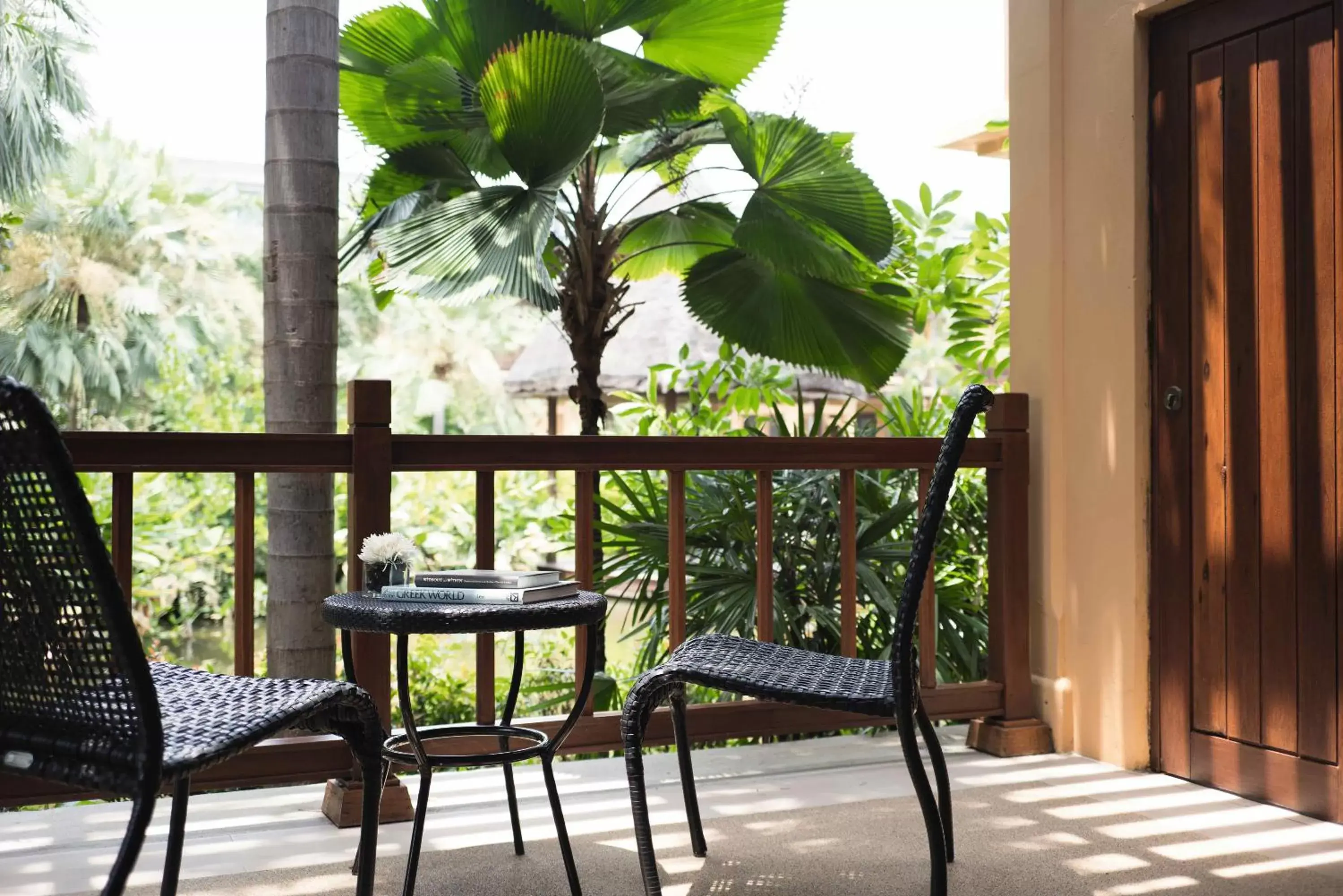 Seating area, Balcony/Terrace in Mövenpick Asara Resort & Spa Hua Hin