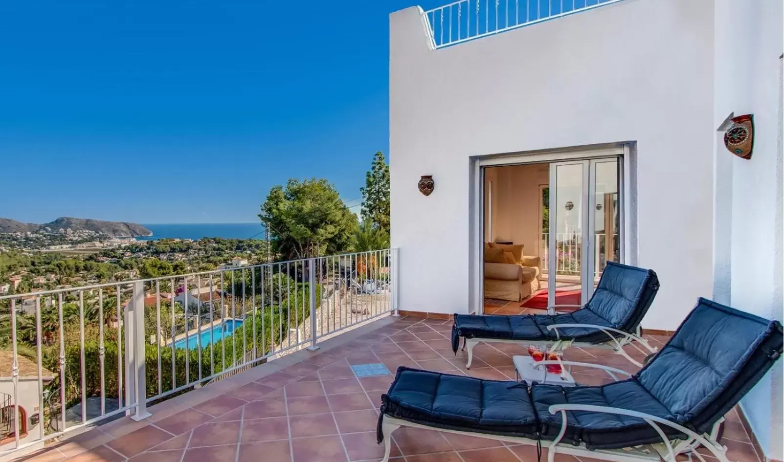 Balcony/Terrace in Villa Beniarres Guest House B&B in Moraira