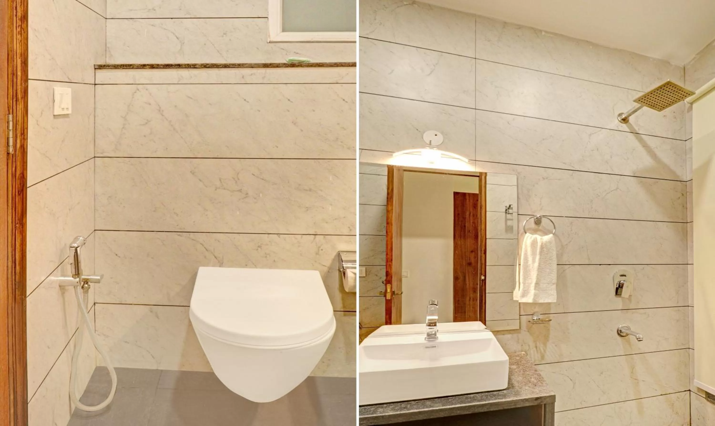 Bathroom in Treebo Delmont