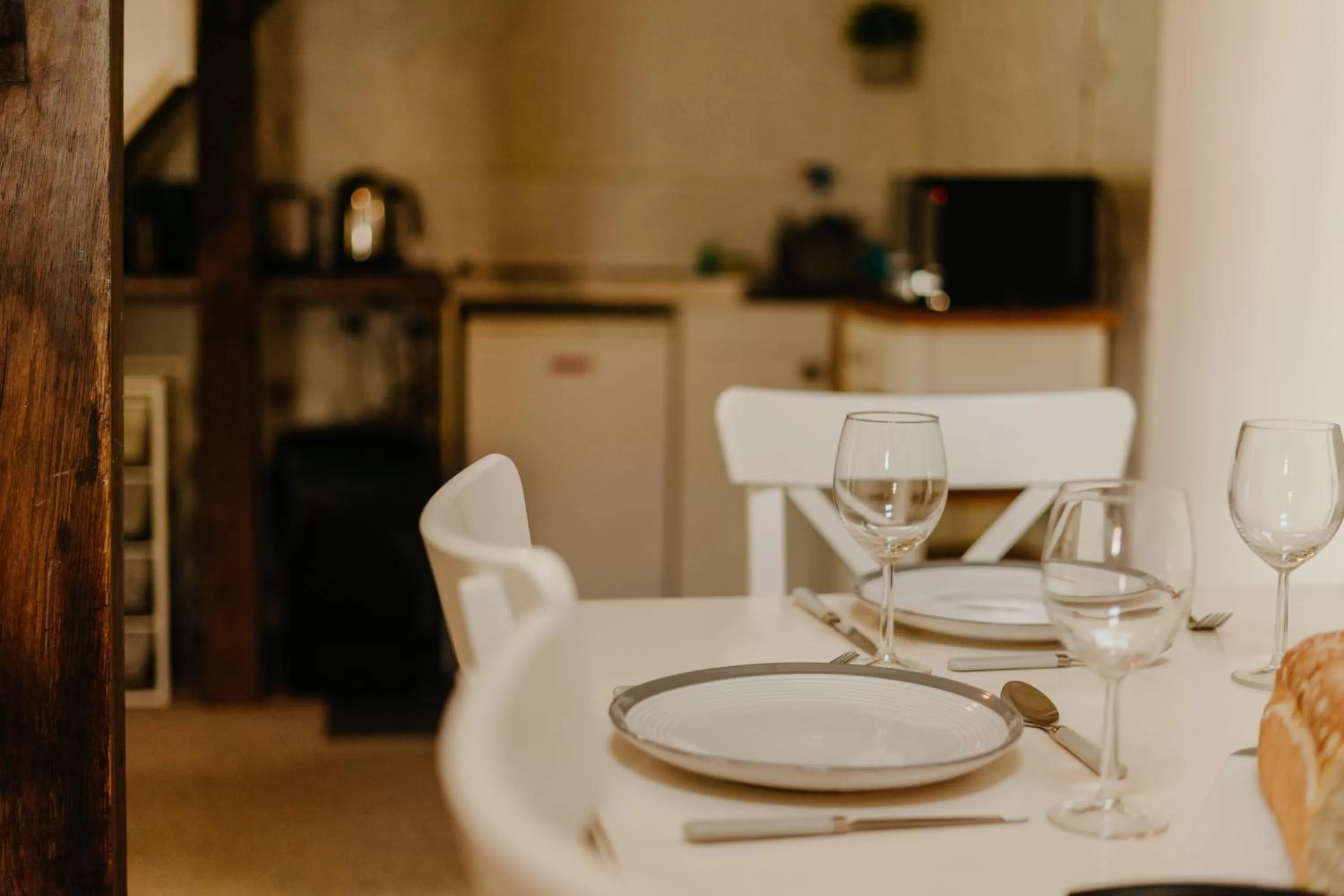 Dining Area in Little England Retreats - Cottage, Yurt and Shepherd Huts