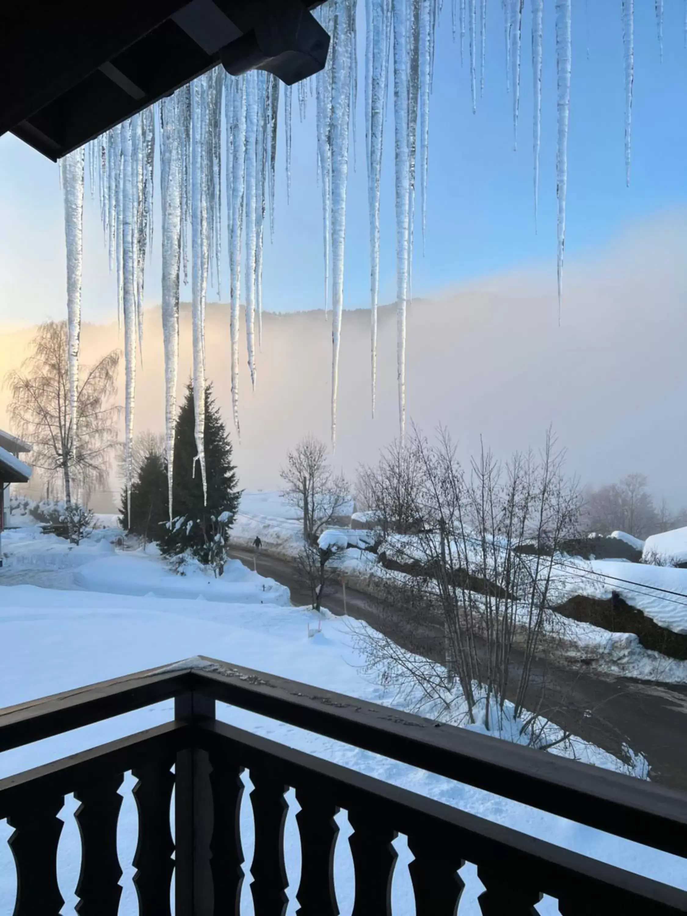 Balcony/Terrace, Winter in La Résidence de L'Ours