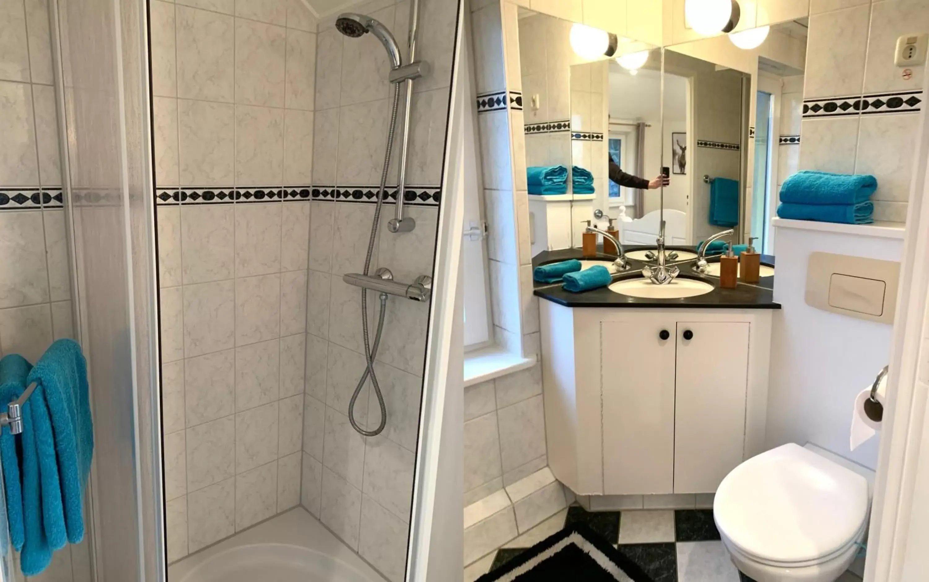 Shower, Bathroom in B&B De Hooiberg Edam-Volendam