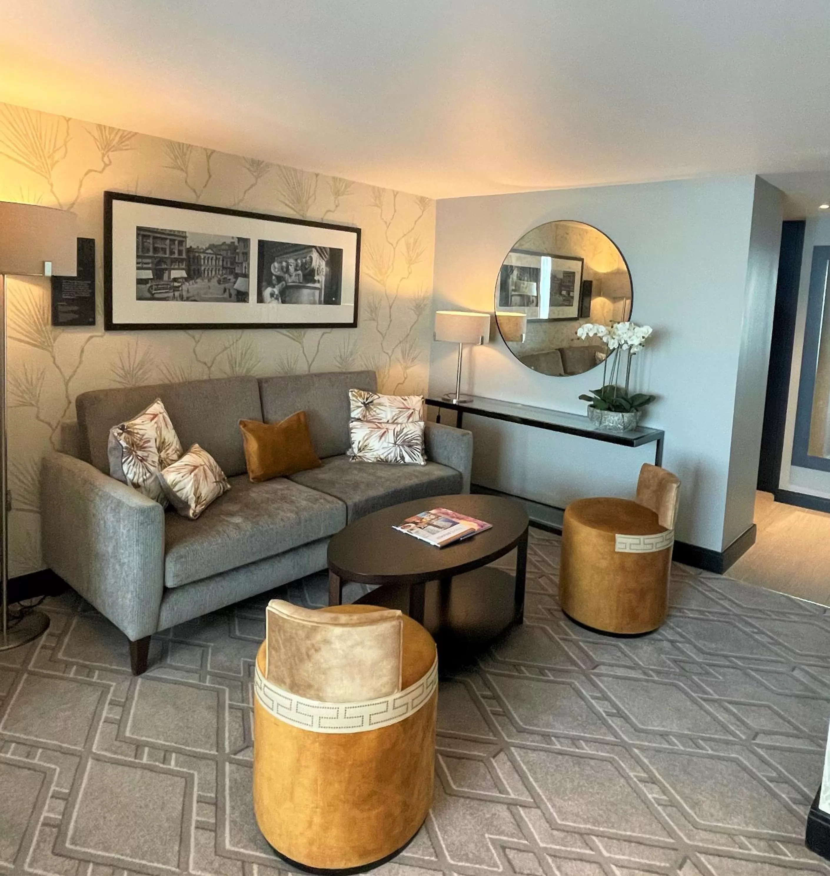 Seating area in Grand Central Hotel Belfast