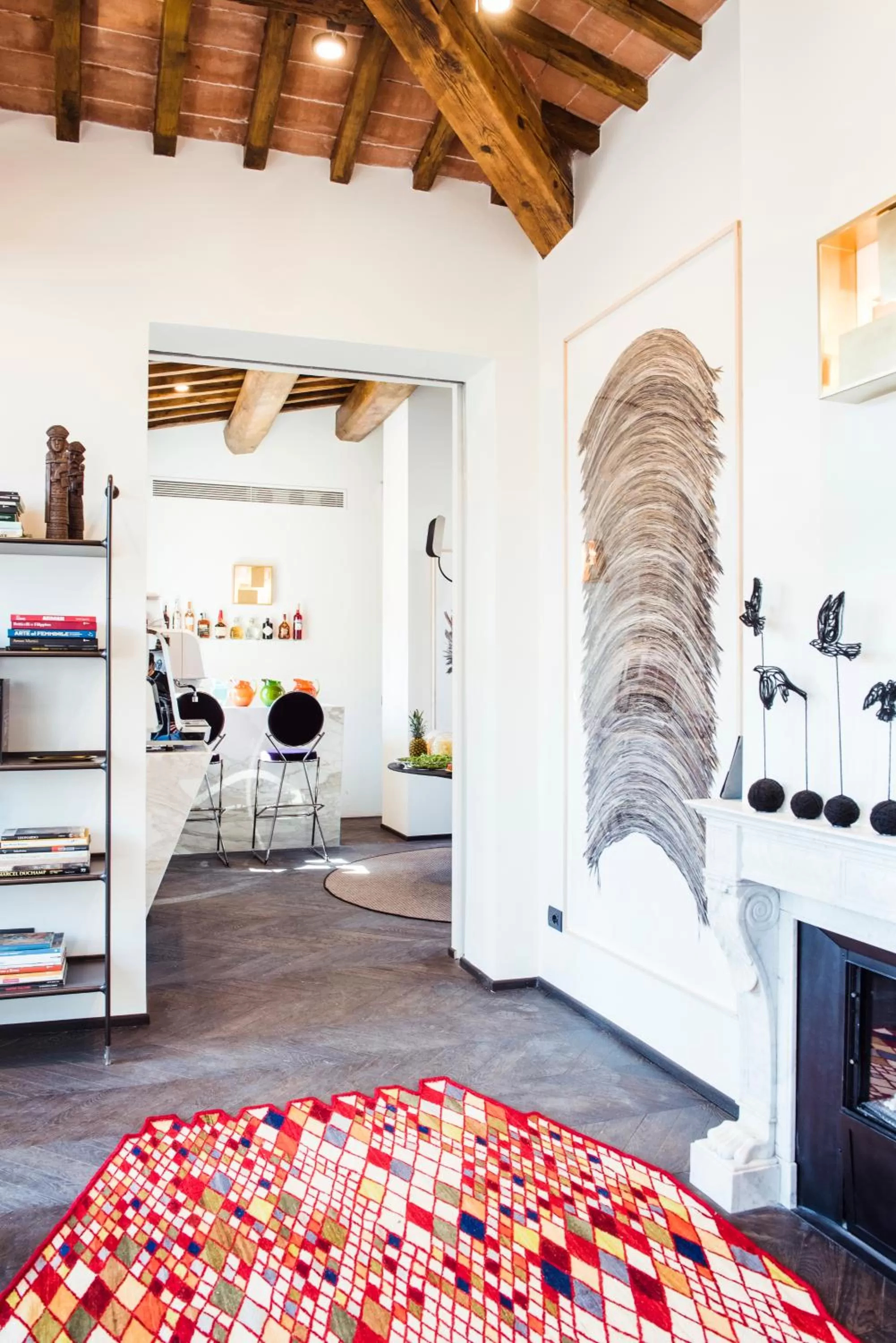 Library in Hotel Milu Florence