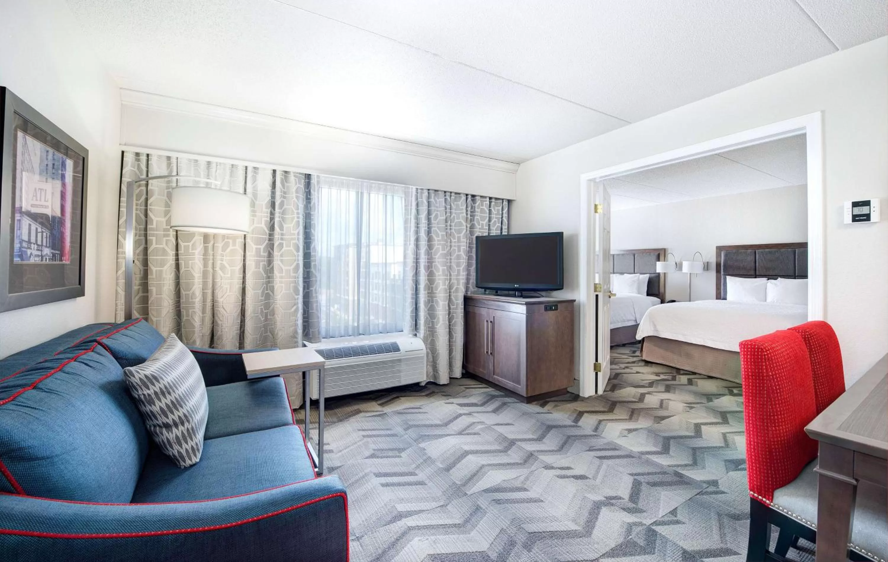 Bedroom, Bed in Hampton Inn & Suites Atlanta-Galleria