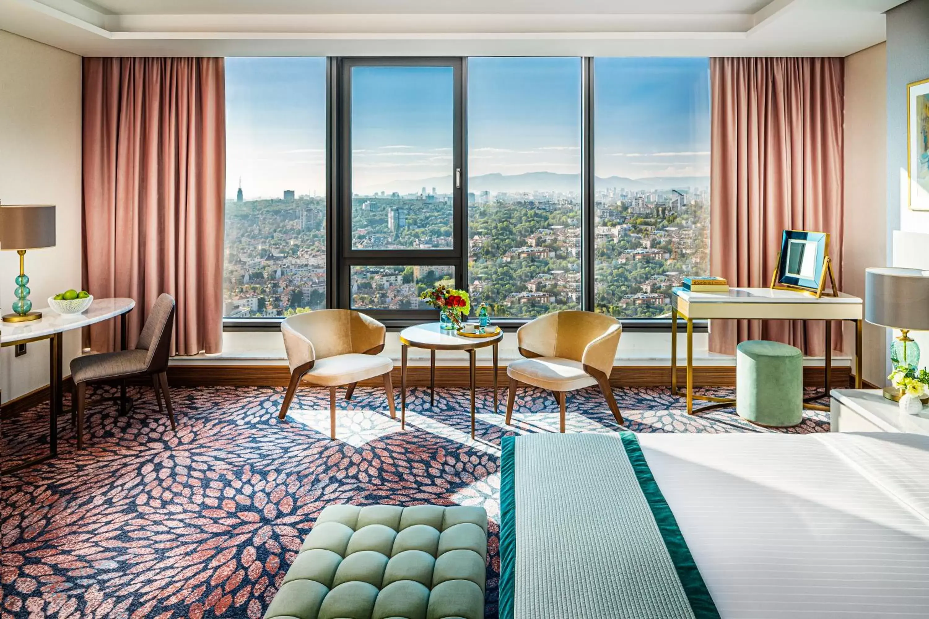 Seating area in Grand Hotel Millennium Sofia - The Most Spacious Rooms in Sofia, Secured Paid Underground Parking