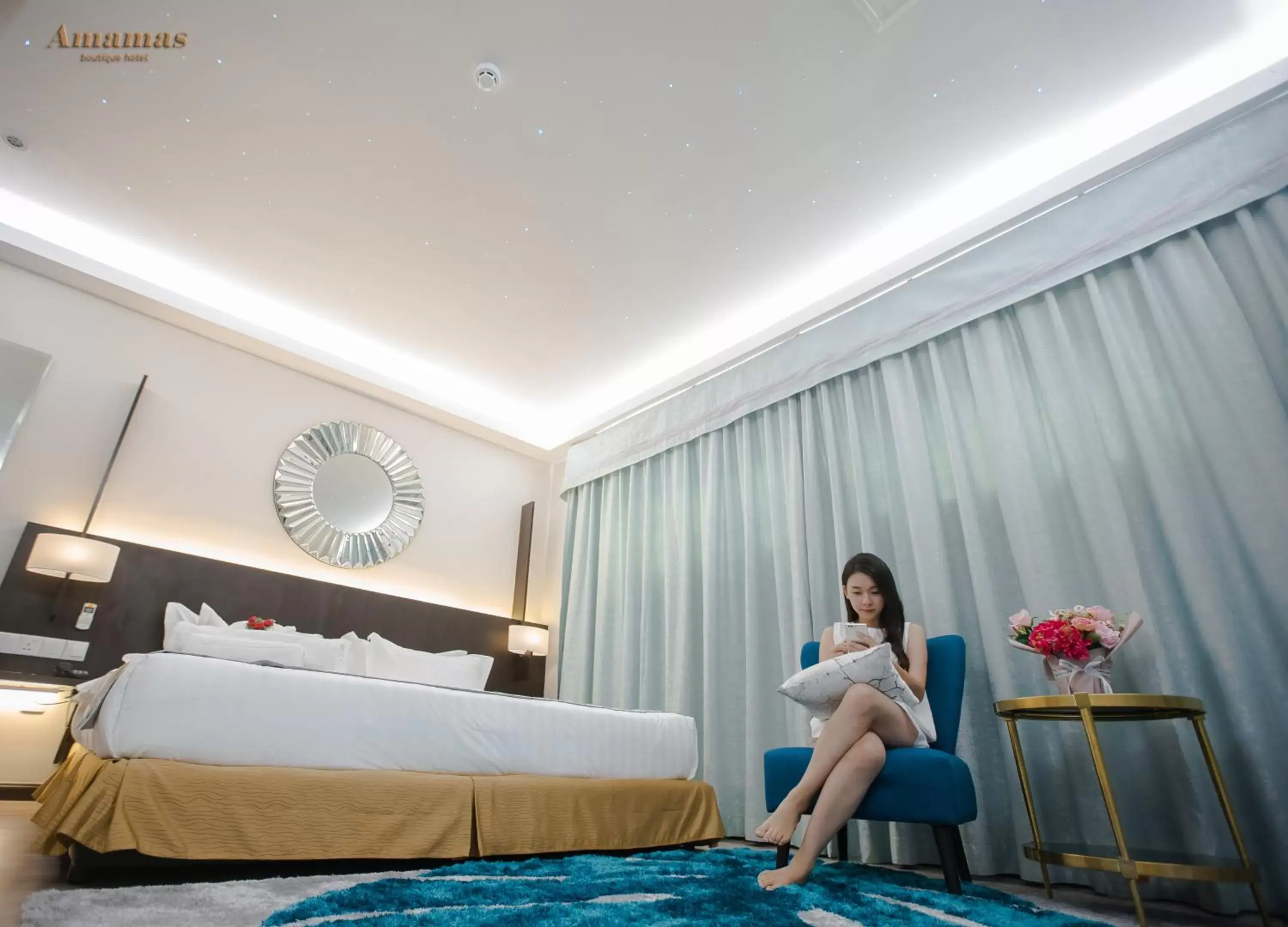 Bed in Amamas Boutique Hotel Kuching Bed in Amamas Boutique Hotel Kuching