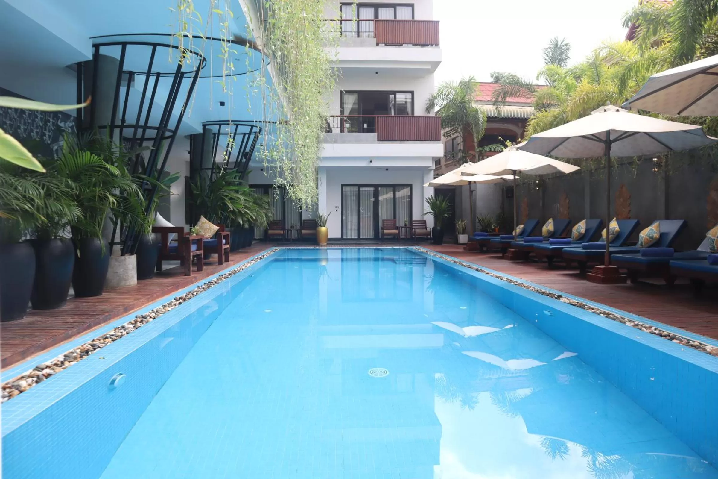 Pool view in Siem Reap Palace Hotel & Spa