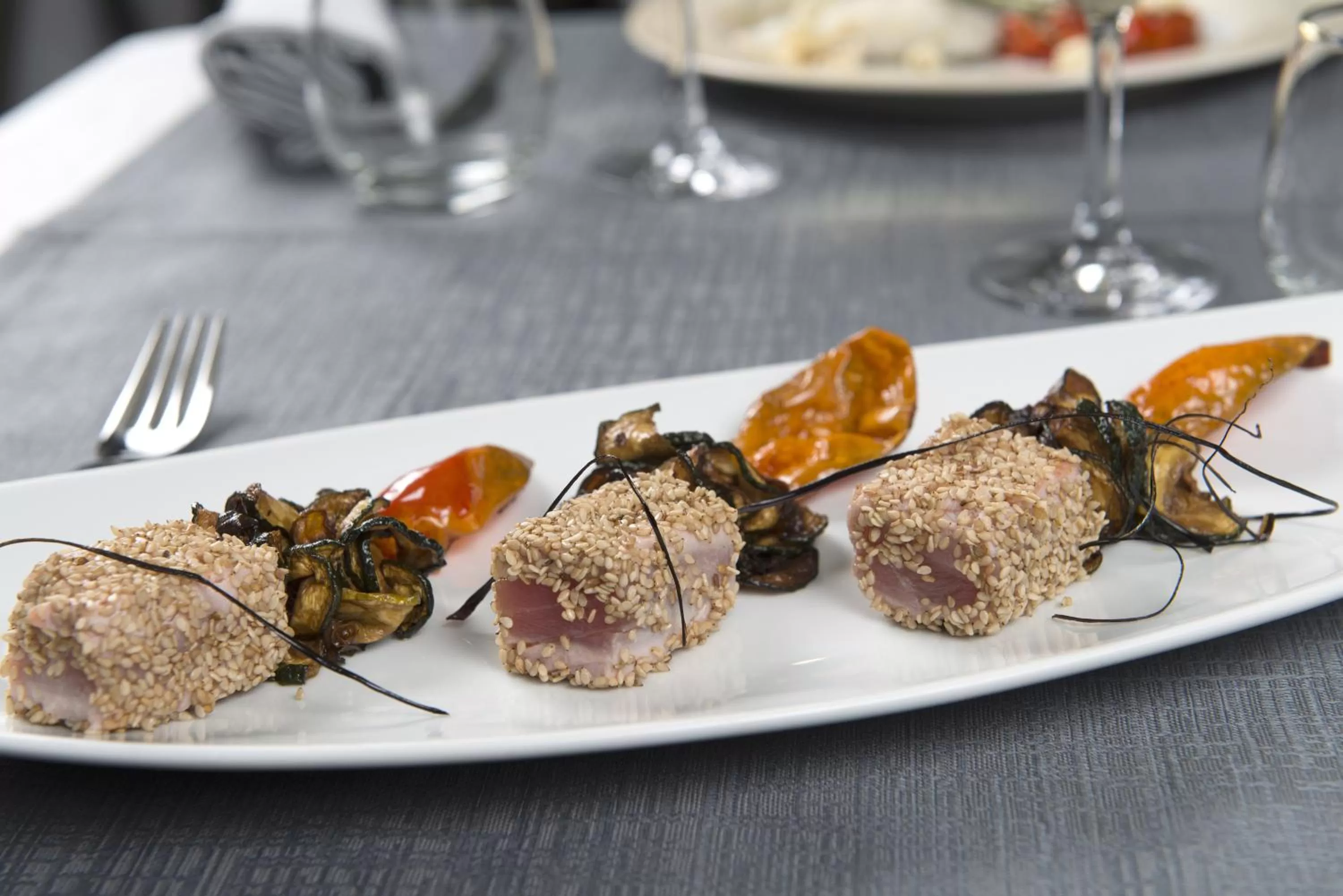 Food close-up in Palazzo Caracciolo Naples