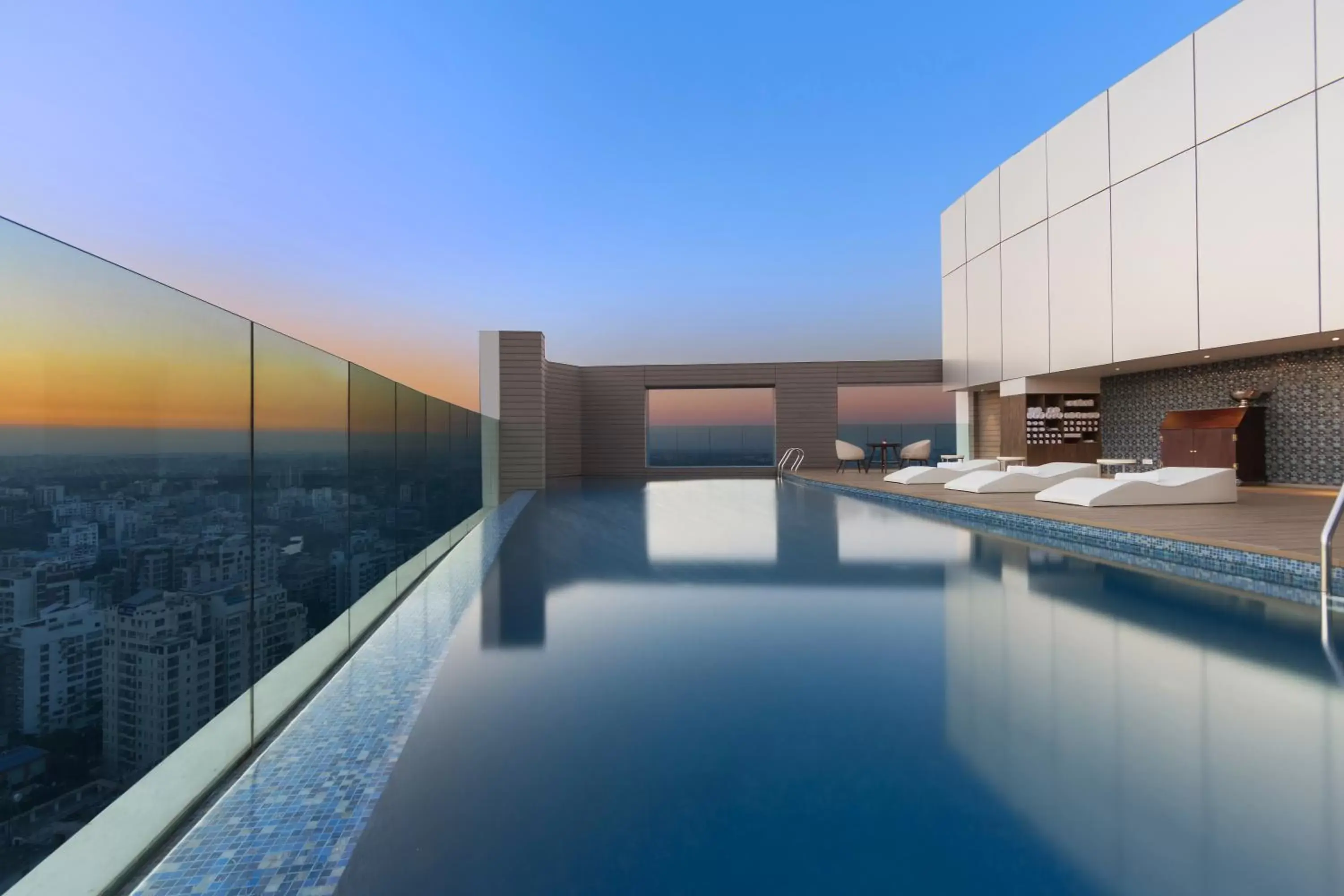 Pool view in Crowne Plaza Dhaka Gulshan by IHG Pool view in Crowne Plaza Dhaka Gulshan by IHG