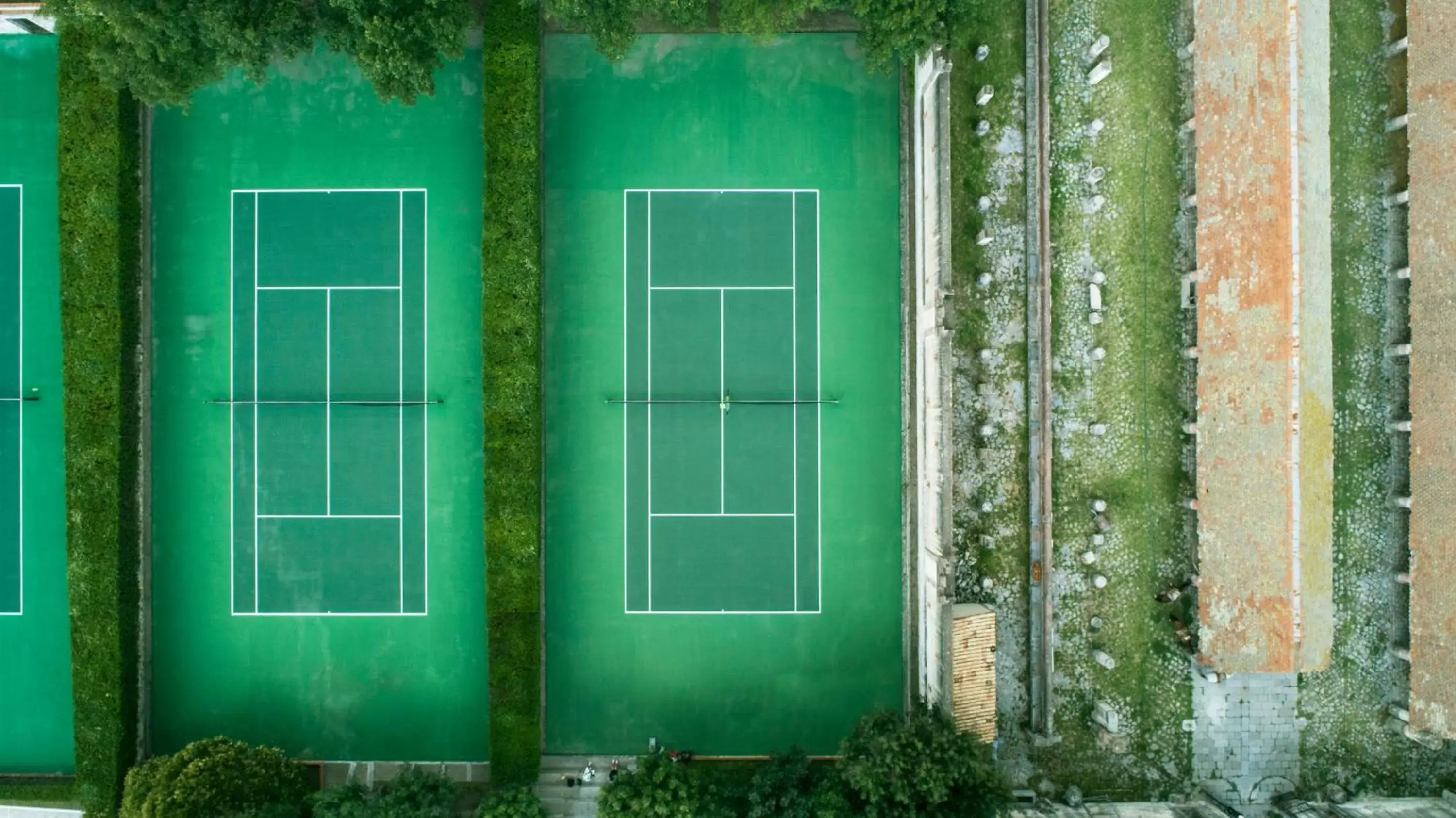 Tennis court in Hacienda Soltepec Suites Campo de Golf