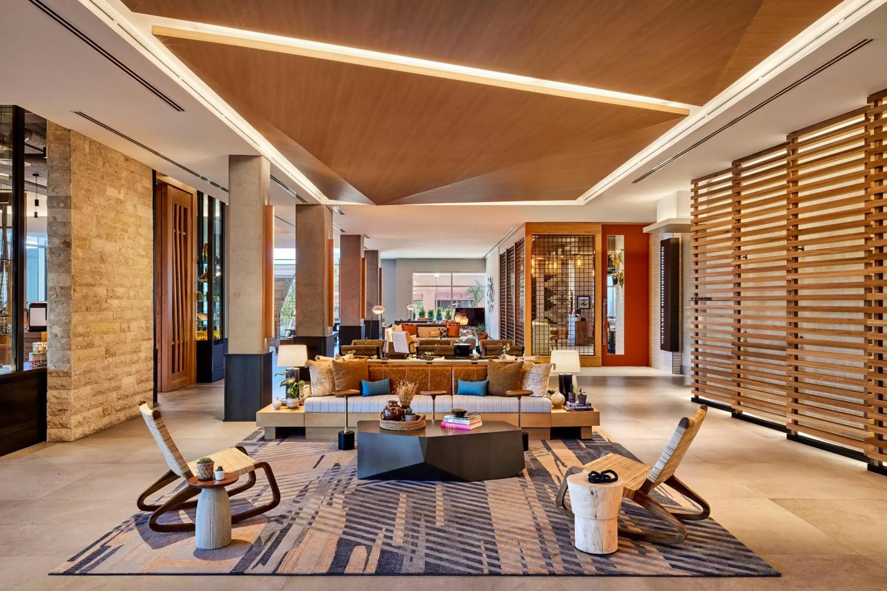 Lobby or reception in Omni Tempe Hotel at ASU Lobby or reception in Omni Tempe Hotel at ASU