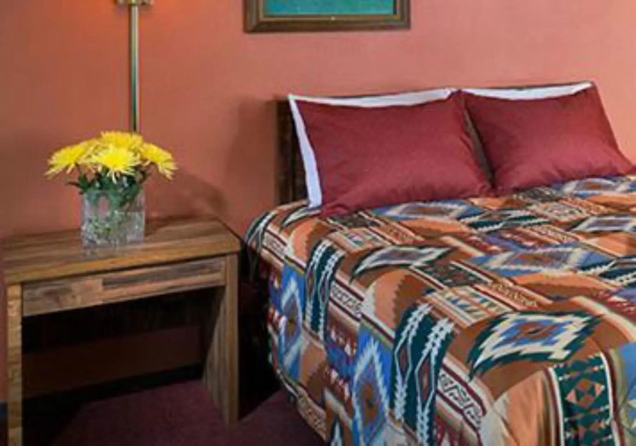 Bed in Branding Iron Motel