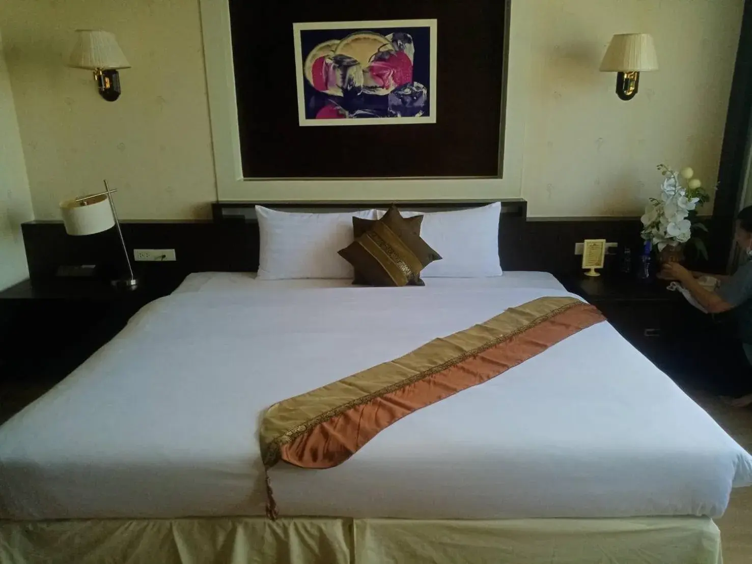 Bed in Grand Phranakhon Hotel