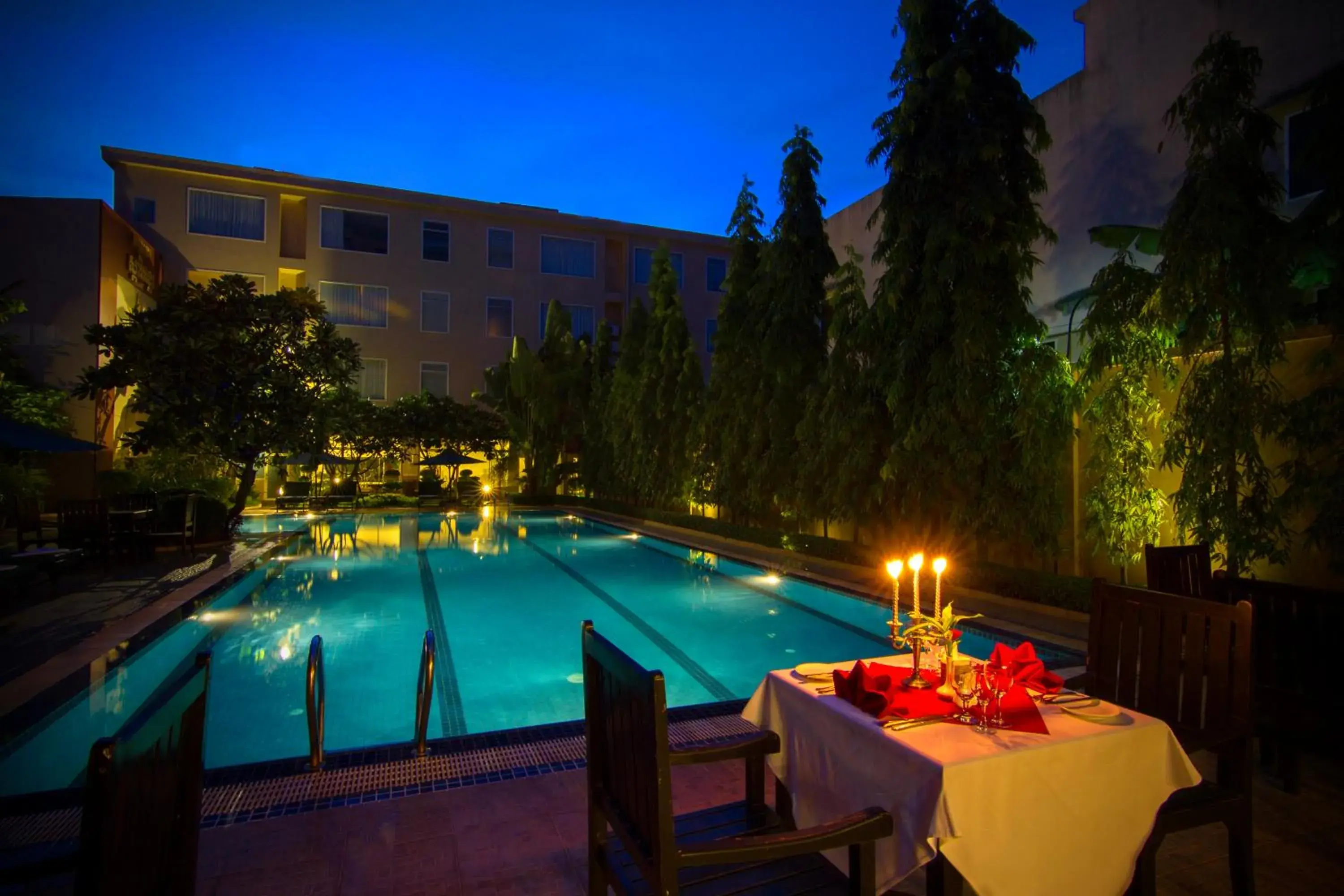 Bird's eye view, Swimming Pool in Starry Angkor Hotel