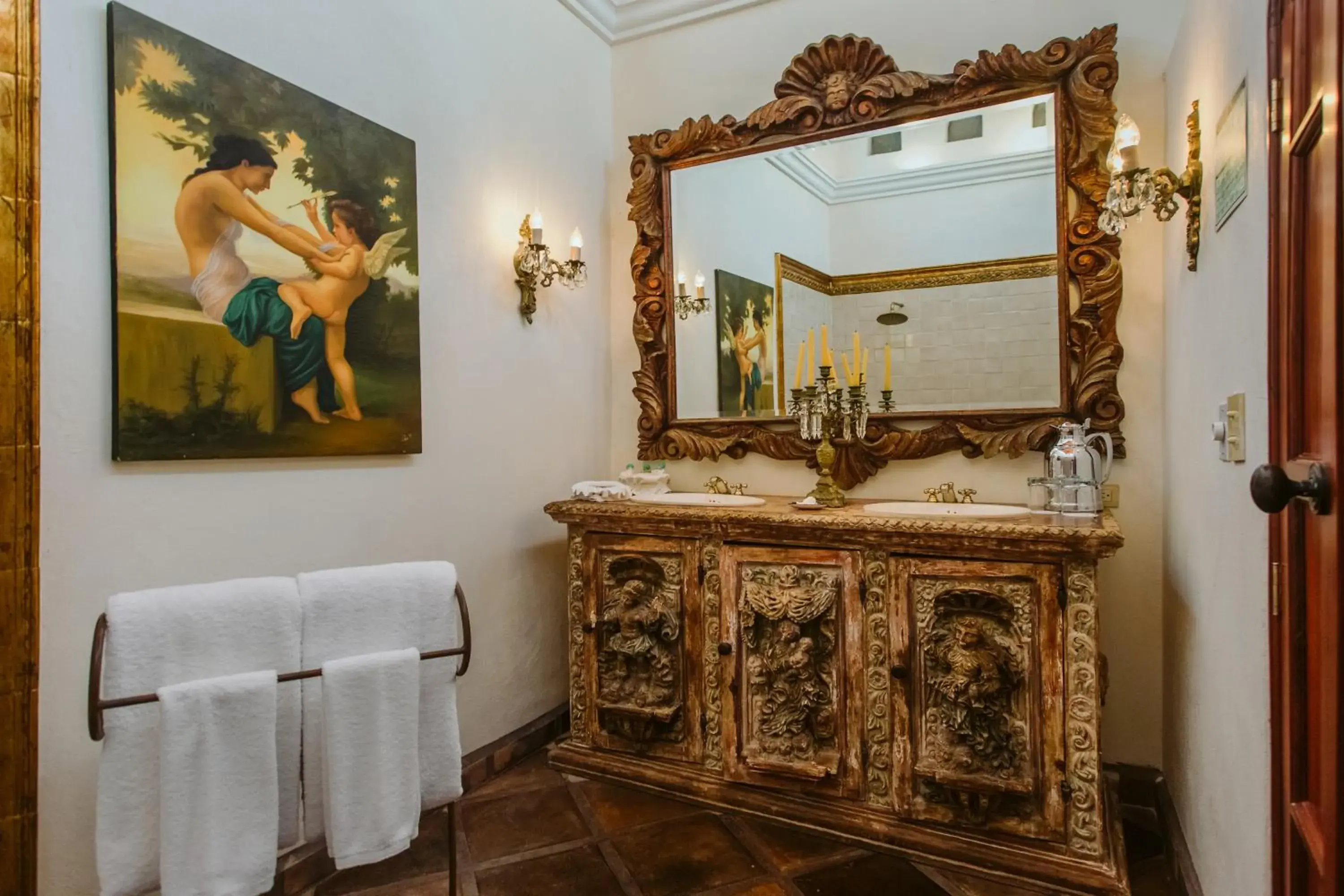 Bathroom in Hacienda San Angel