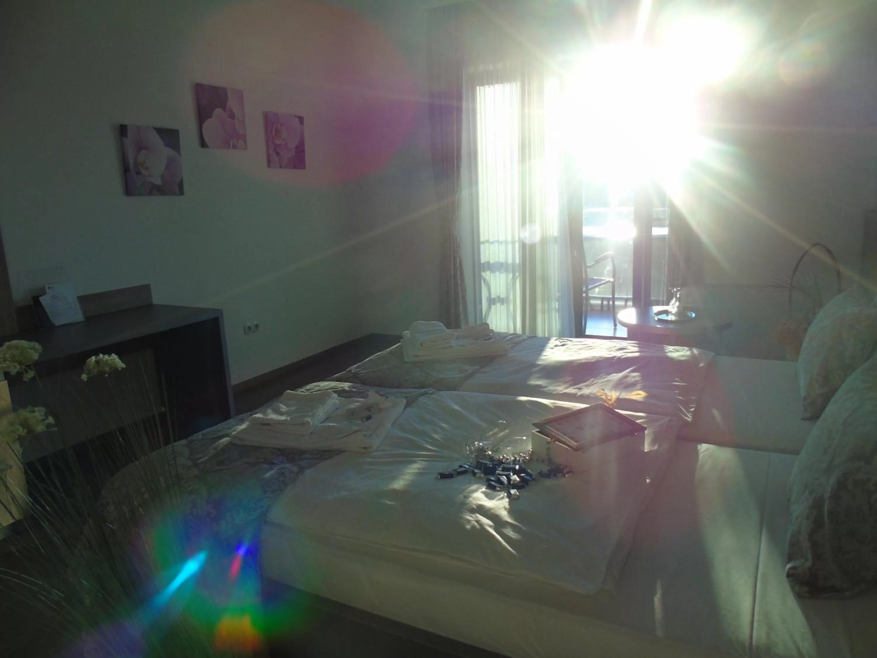 Balcony/Terrace, Bed in Motel Kamenica