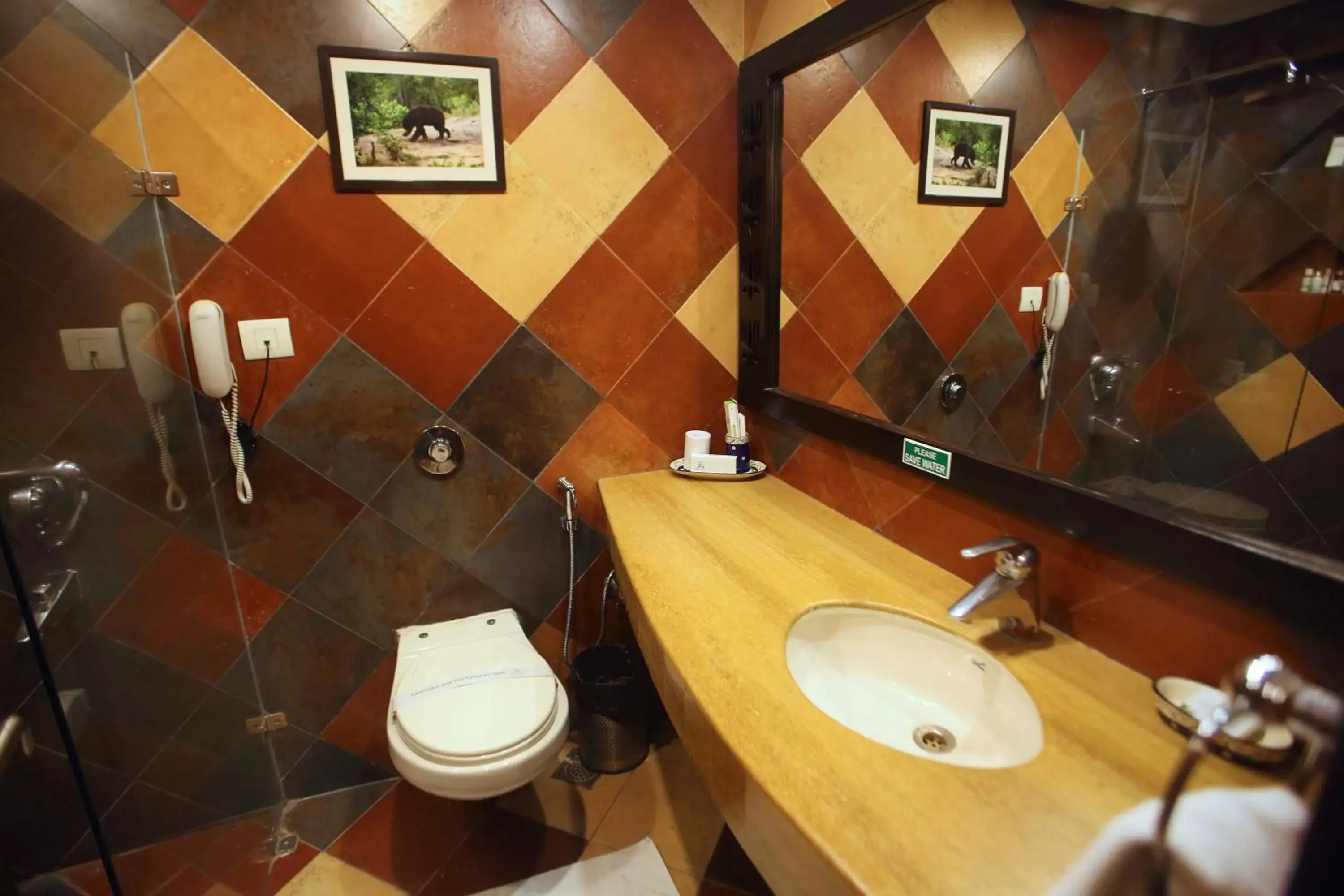 Bathroom in GANGA KINARE- A Riverside Boutique Resort, Rishikesh