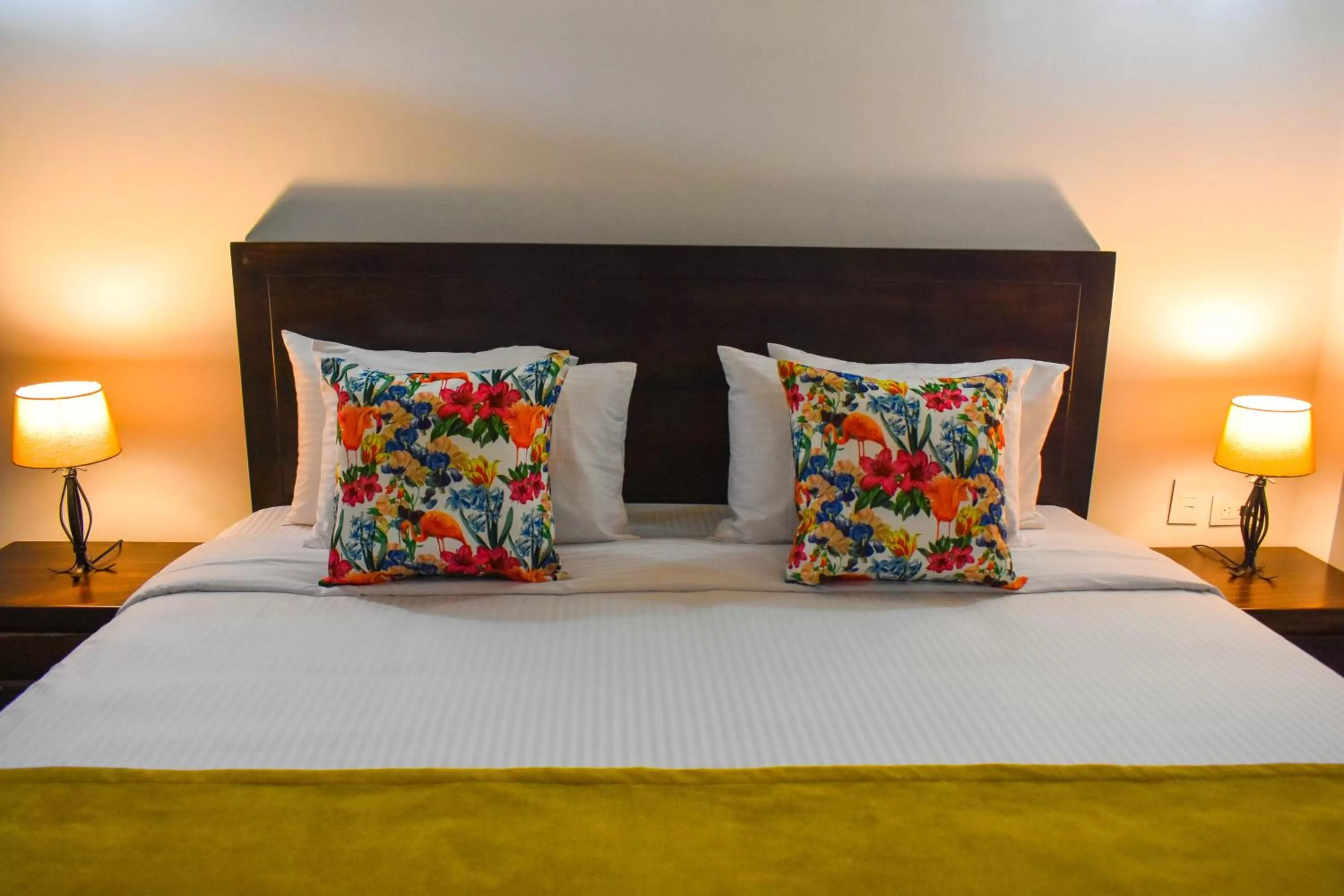 Bed in Guaduales Ecohotel