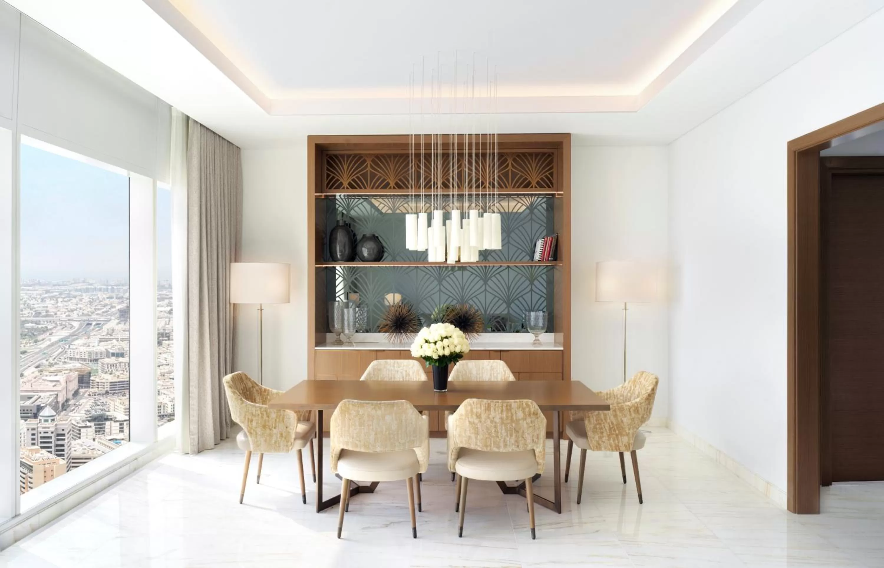 Dining area in Sofitel Dubai The Obelisk