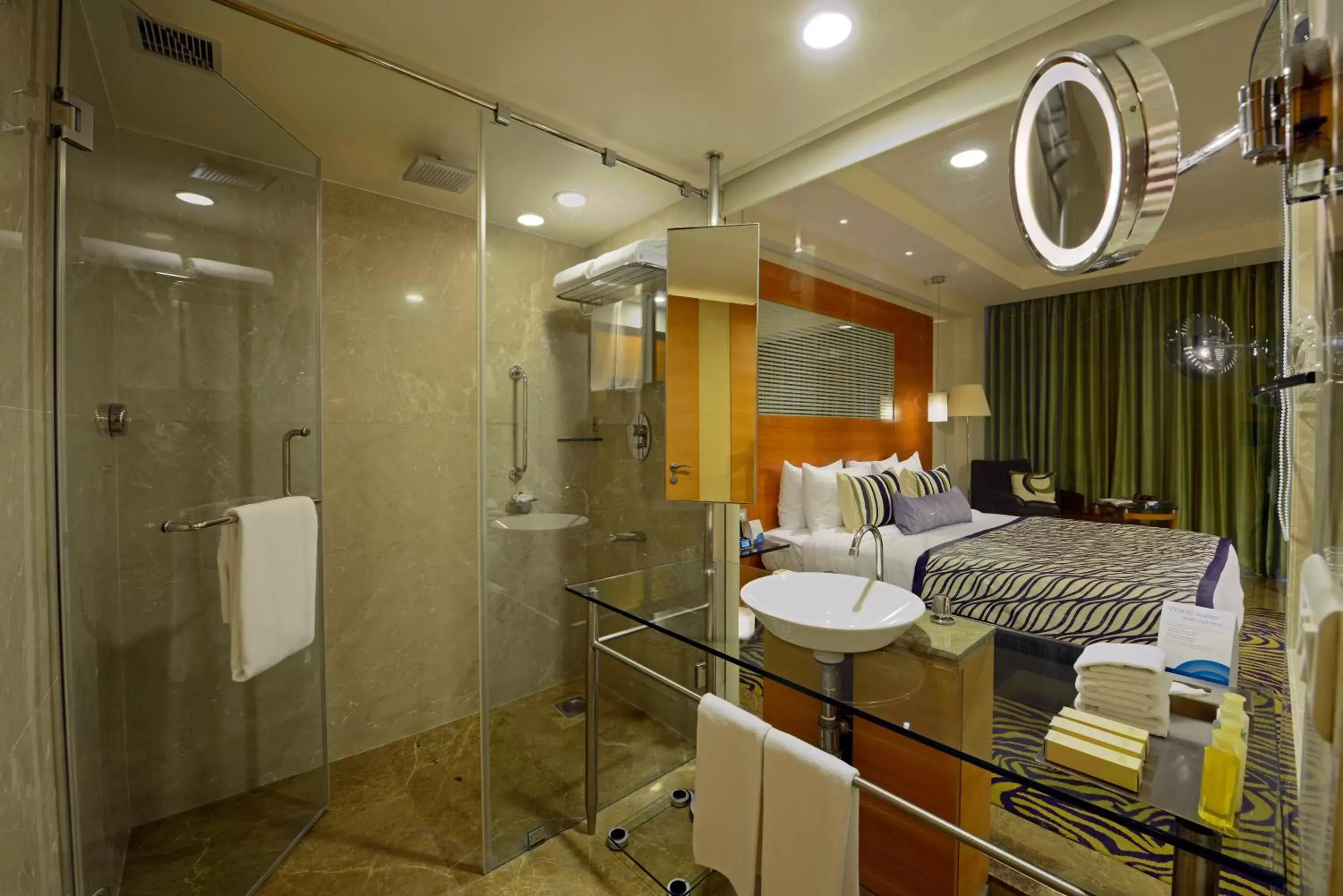 Bathroom in Radisson Blu Hotel Ahmedabad
