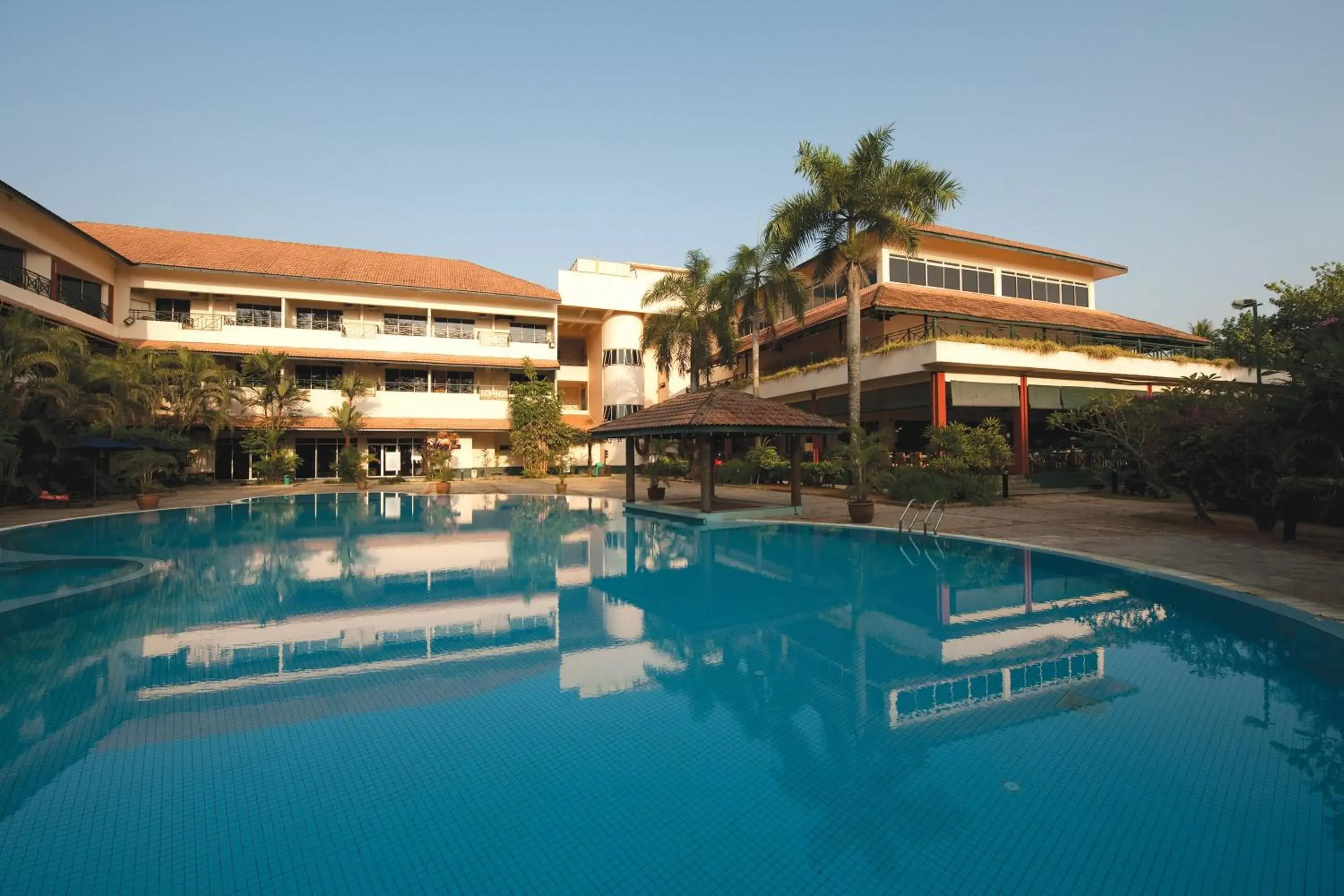 Swimming pool, Property Building in The Qamar Paka Resort