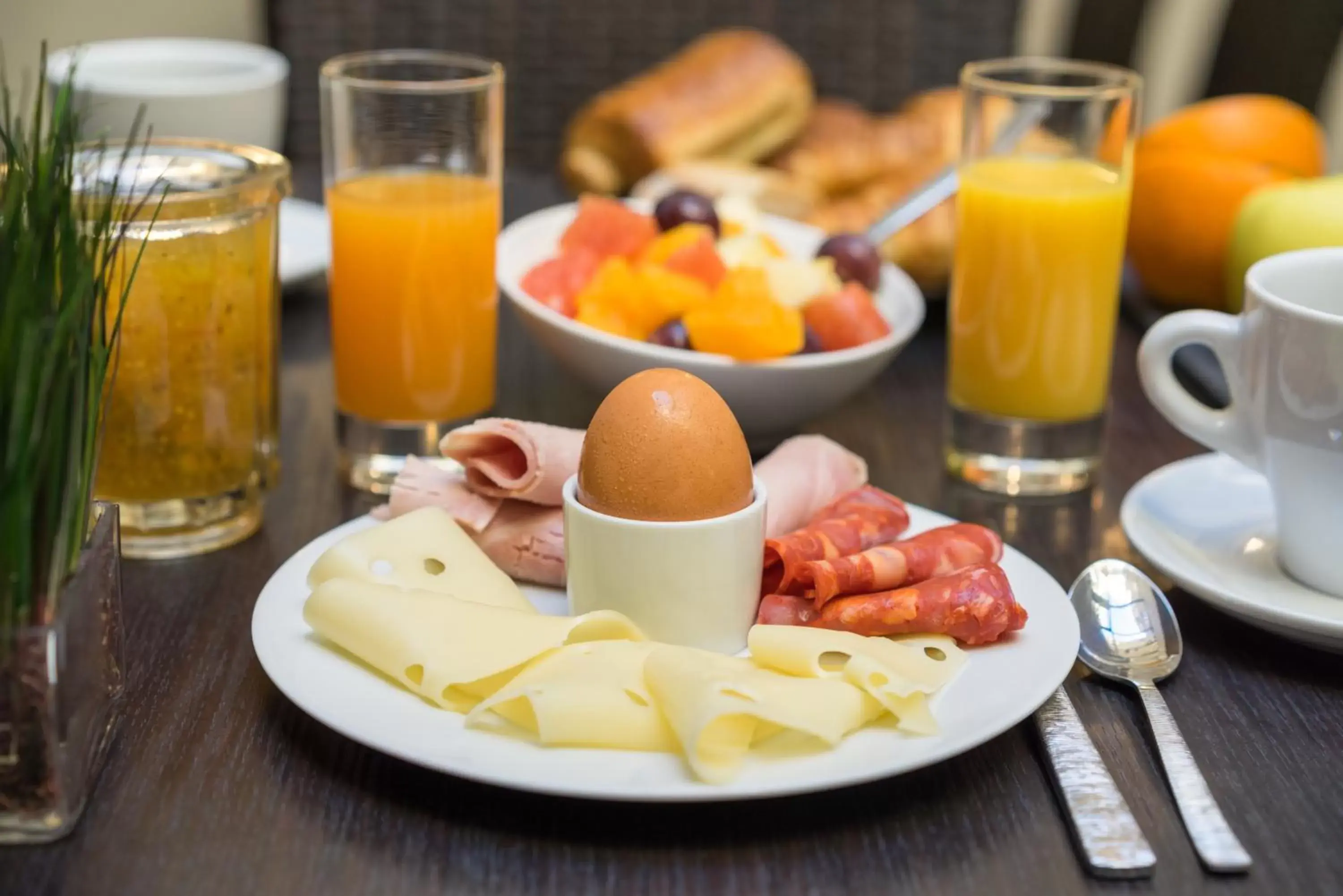 Food close-up, Breakfast in Hotel Voltaire Opera Nantes Centre