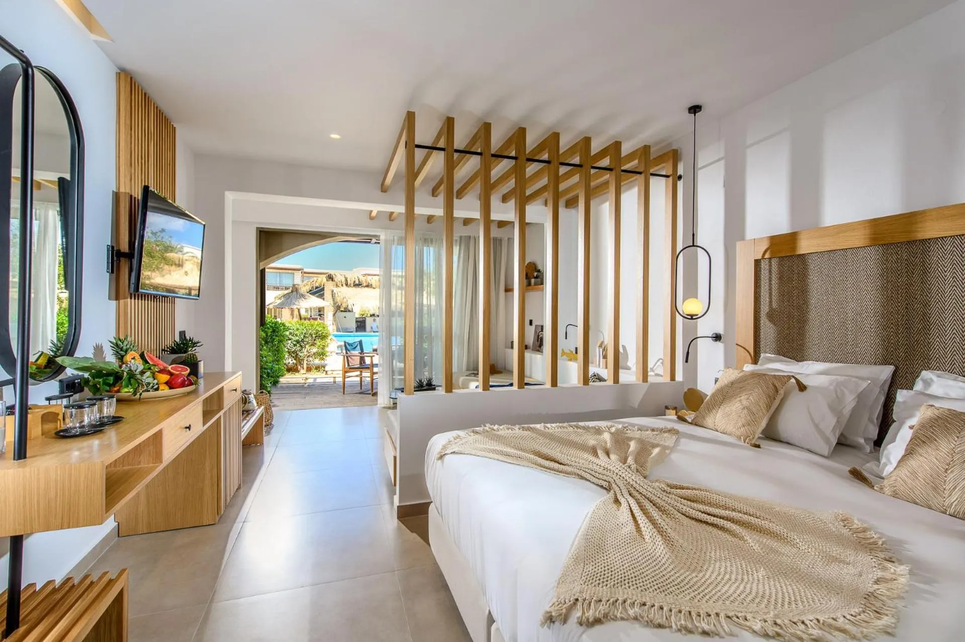 Bed in Stella Palace Aqua Park Resort