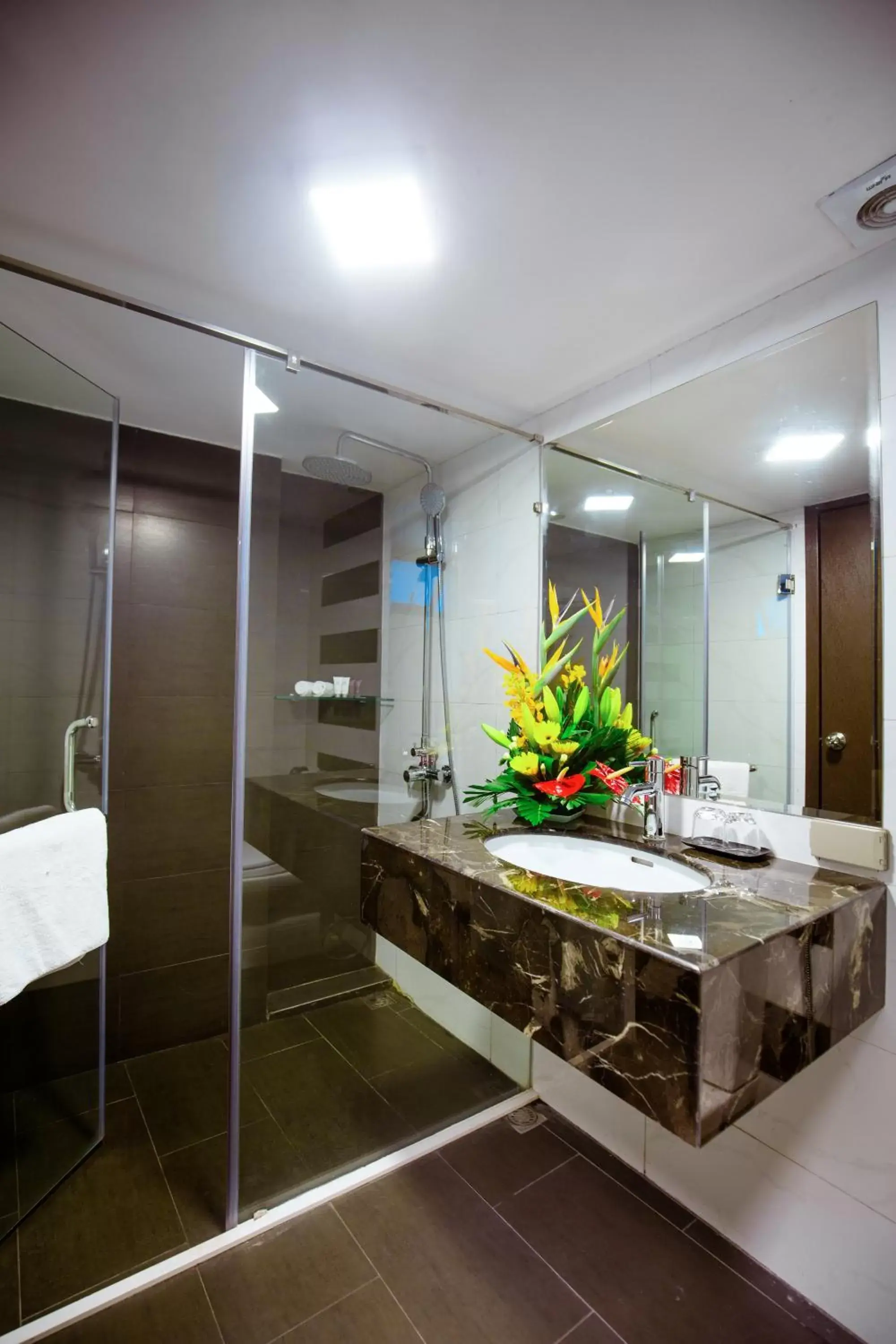 Bathroom in My Linh Hotel