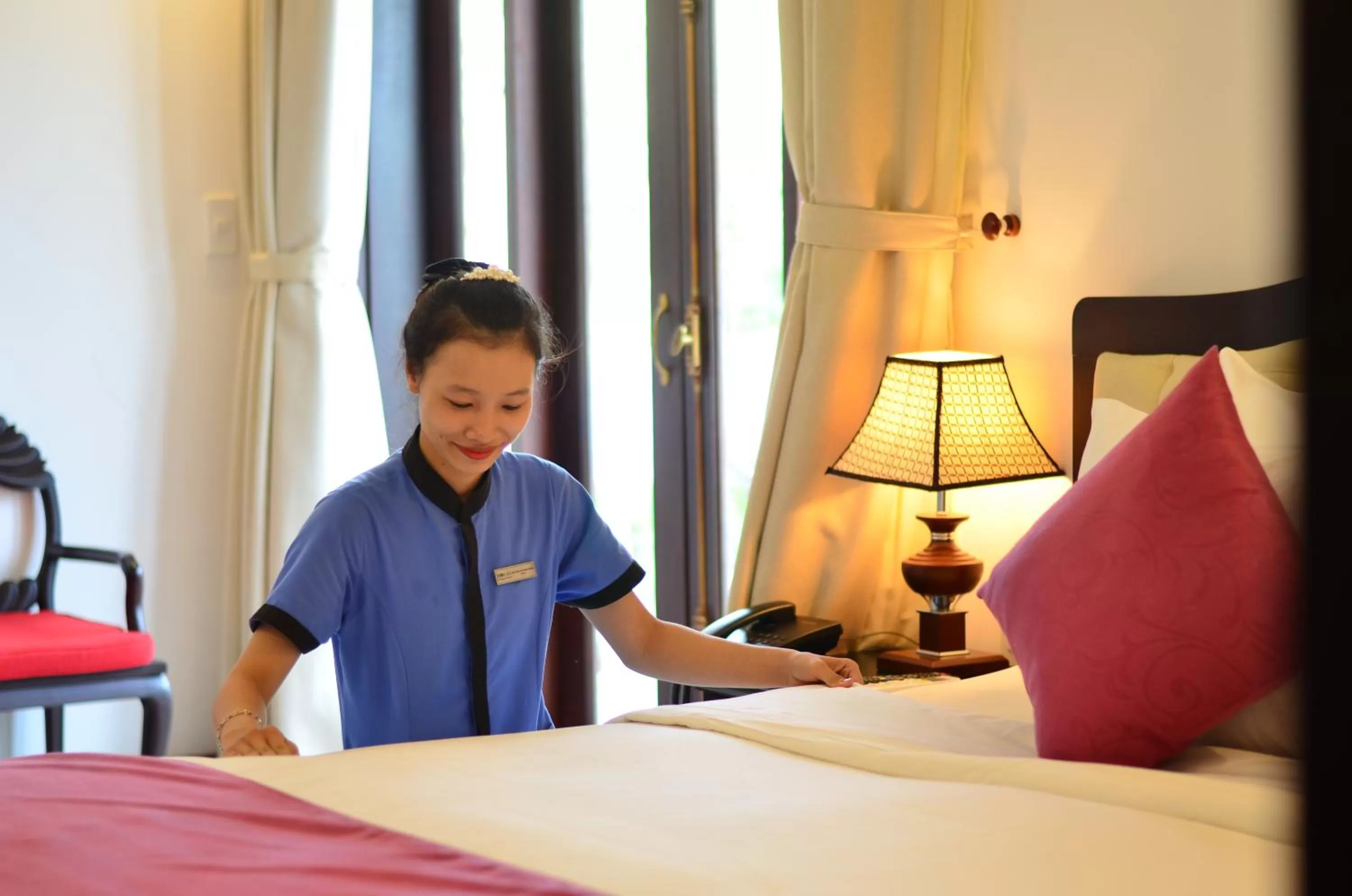 Staff, Bed in Hoian Central Hotel