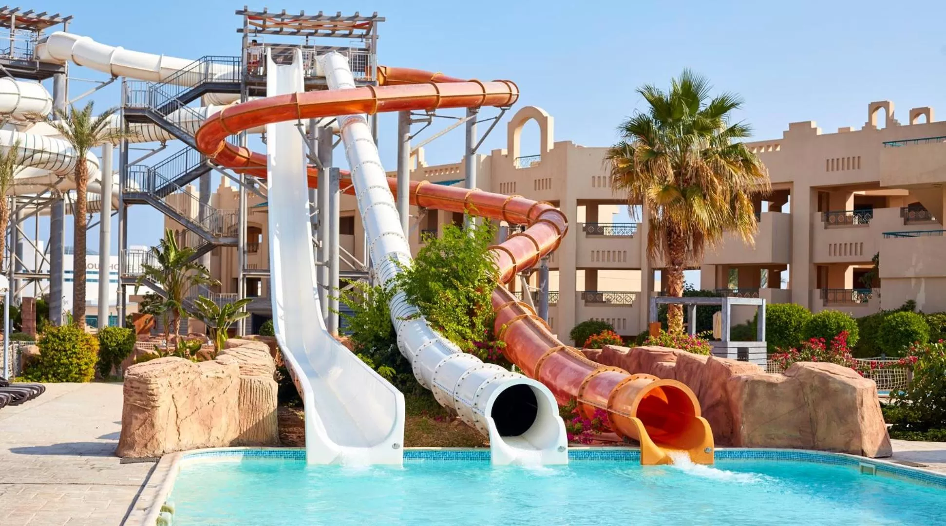 Aqua park in Coral Sea Waterworld Sharm El Sheikh