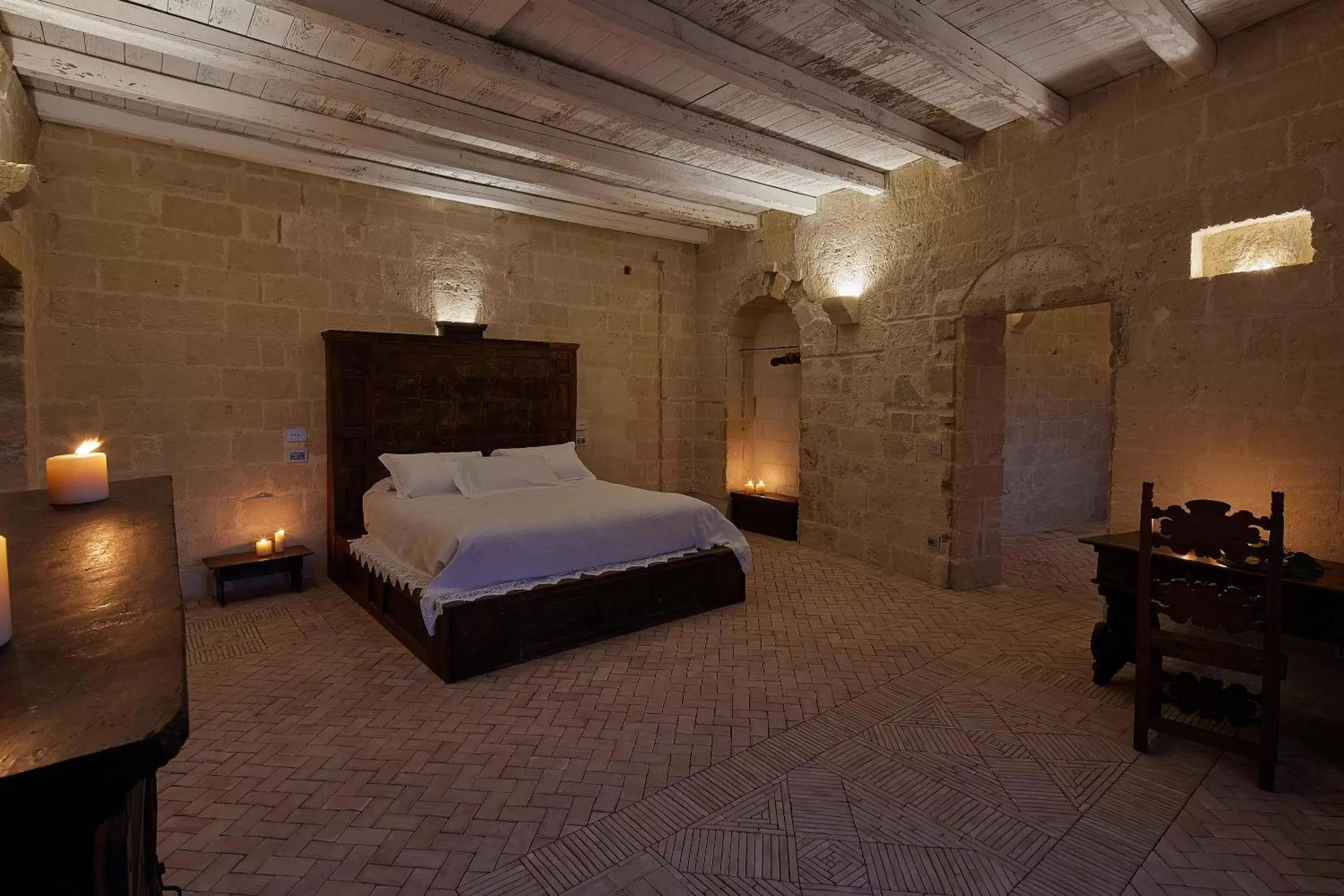 Bed in Sextantio Le Grotte Della Civita