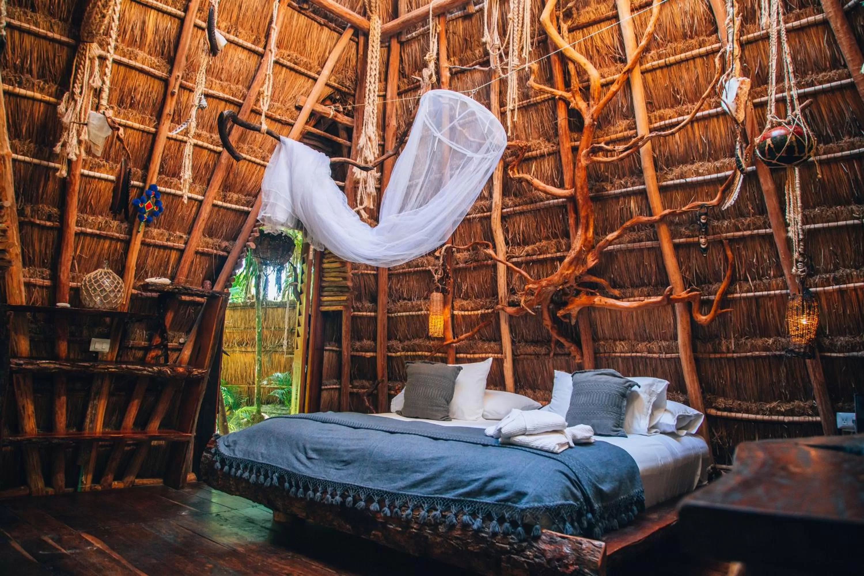 Bedroom, Bed in Ikal Tulum Hotel