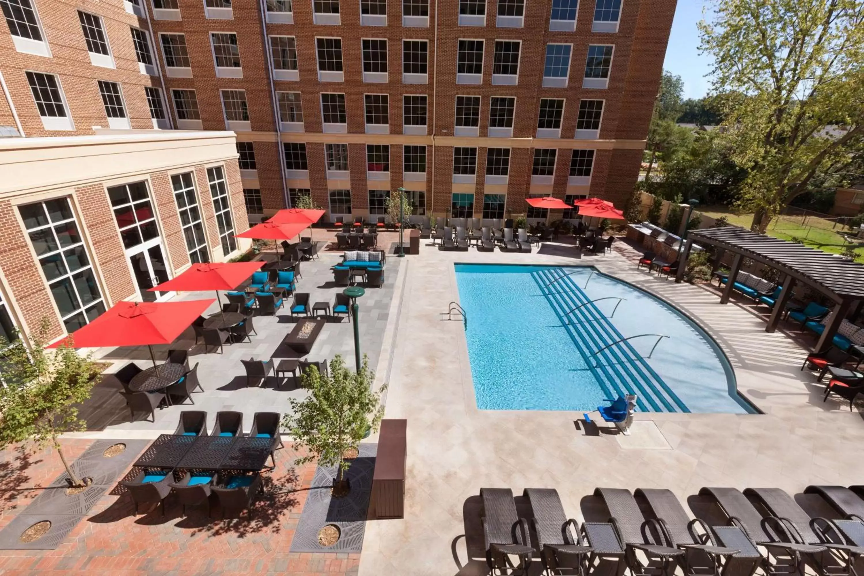 Pool View in Homewood Suites By Hilton Charlotte Southpark