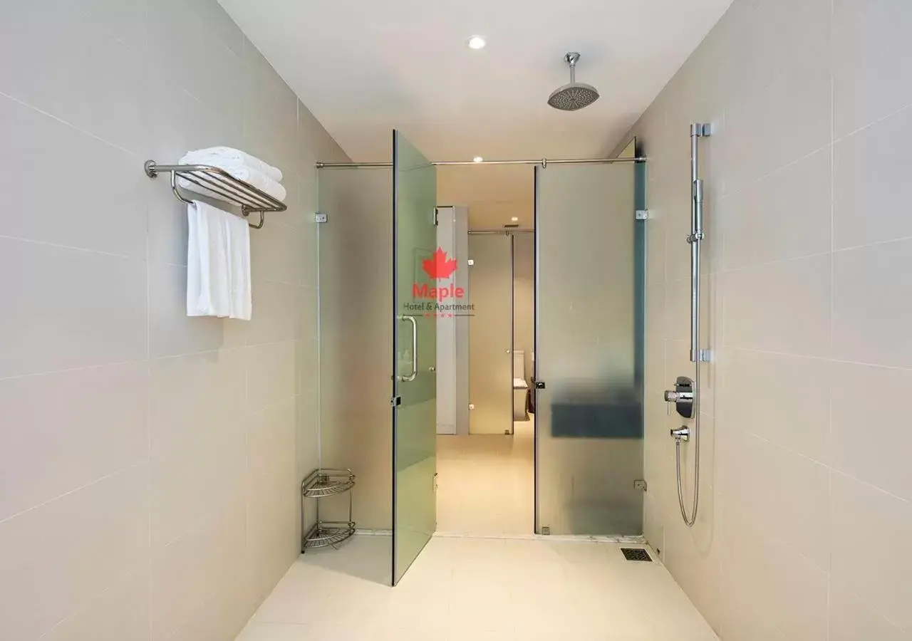 Shower, Bathroom in Maple Hotel & Apartment