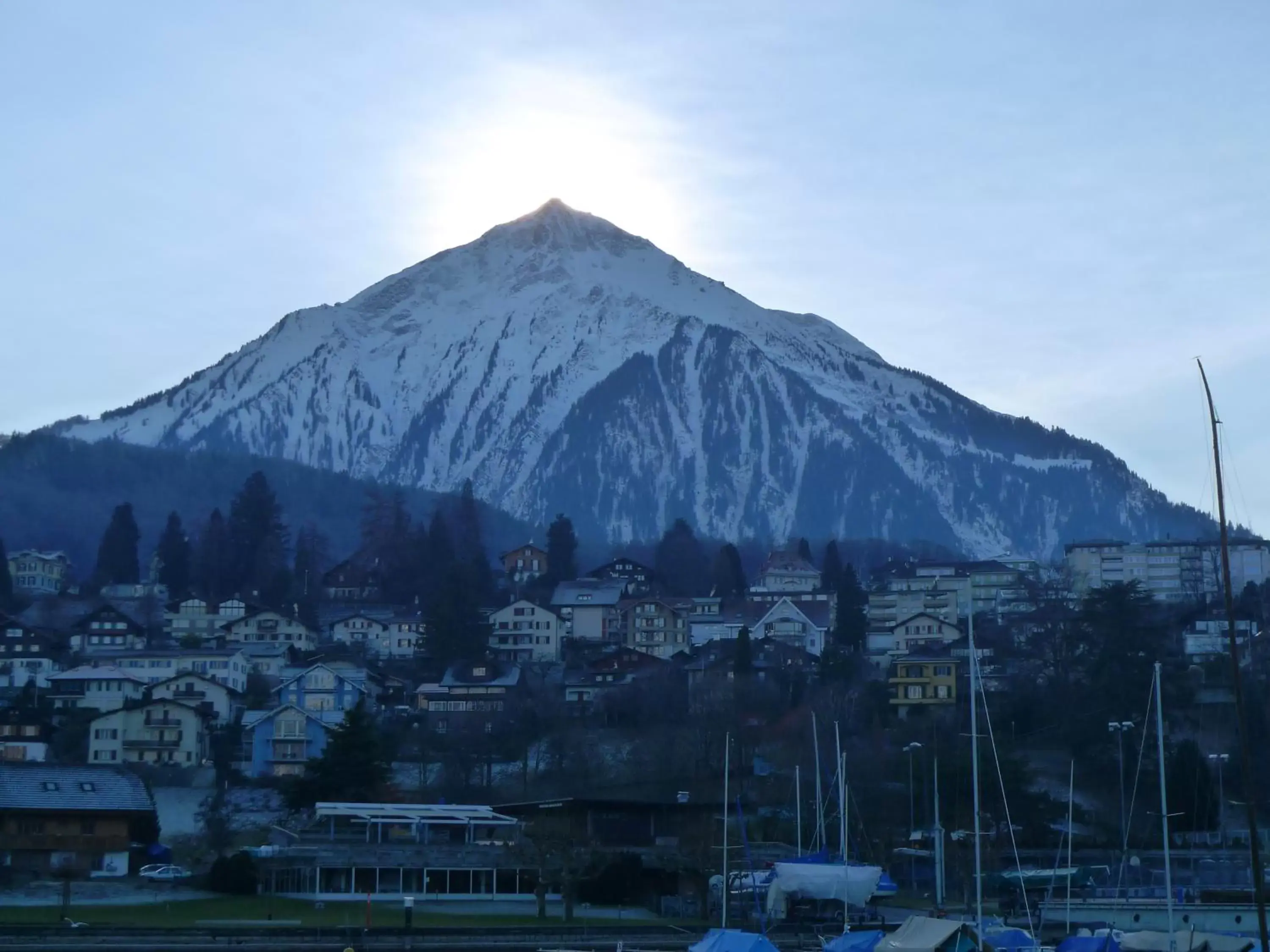 Mountain view, Winter in Hotel-Restaurant Seegarten-Marina