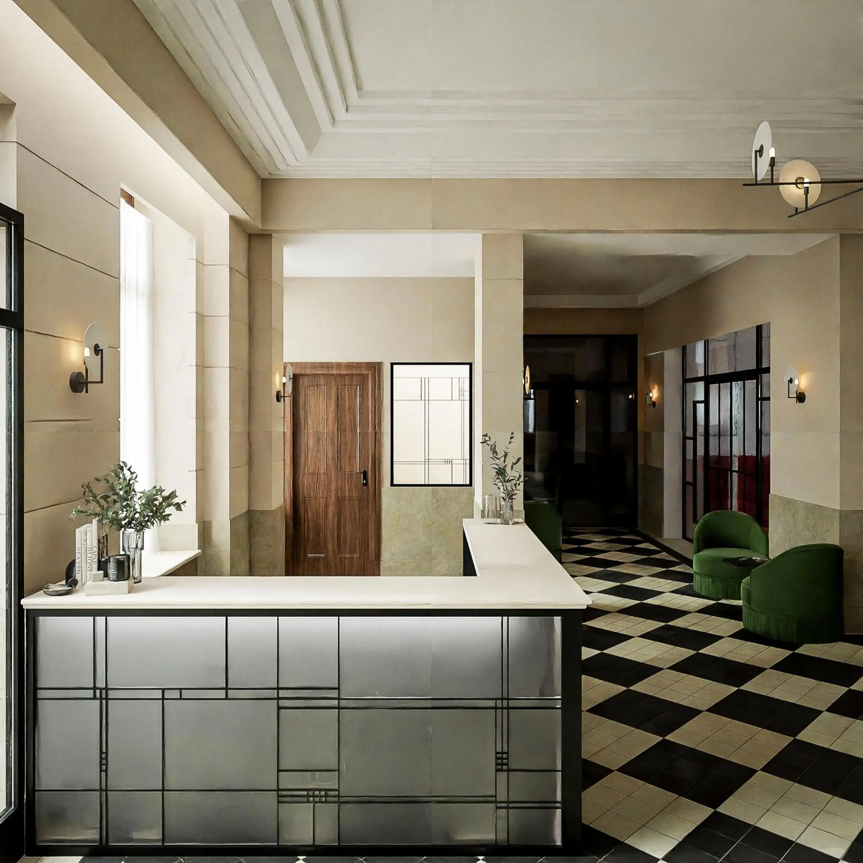 Lobby or reception, Bathroom in Najeti Hotel de la Poste