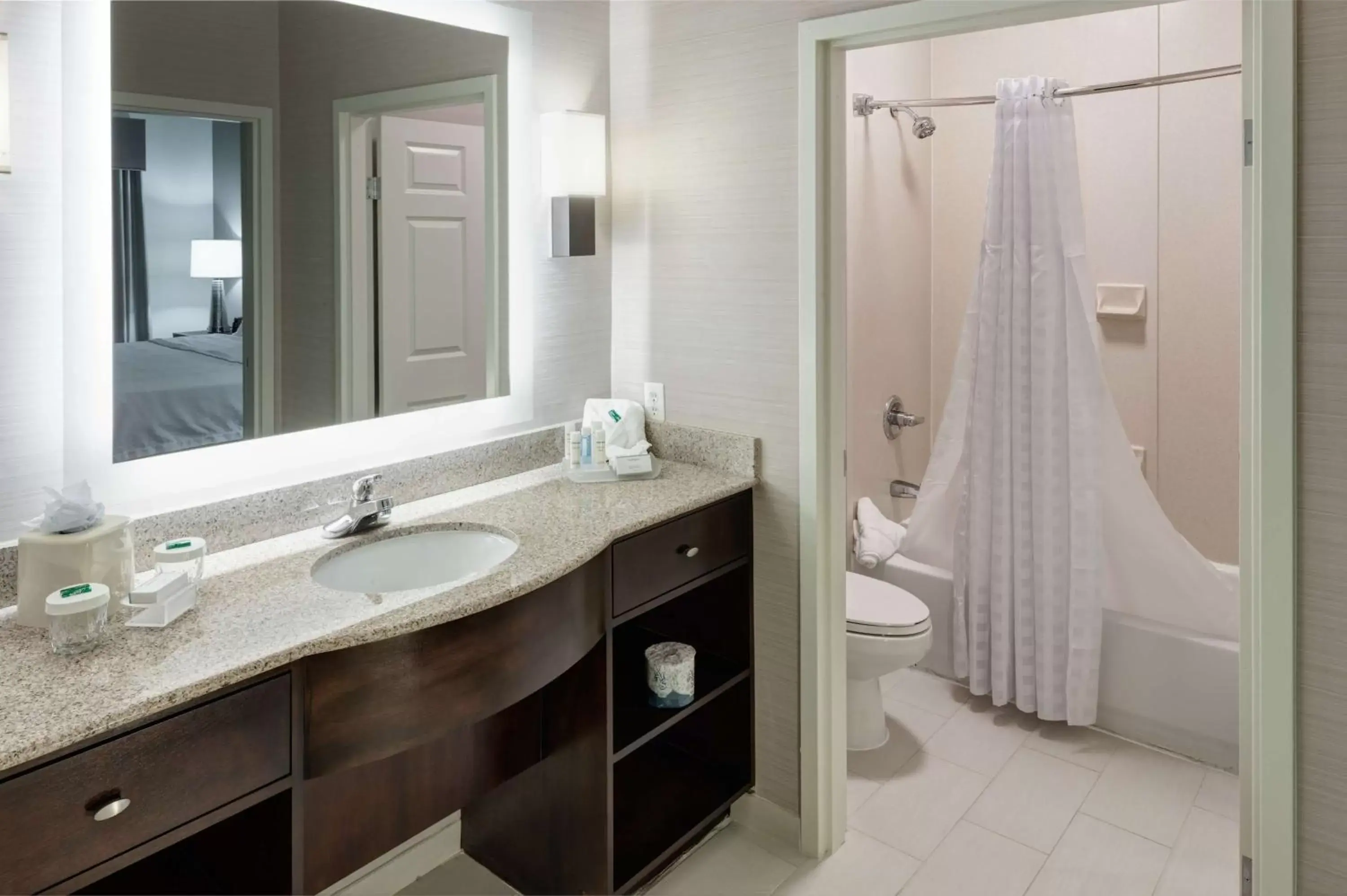 Bathroom in Homewood Suites by Hilton Mahwah