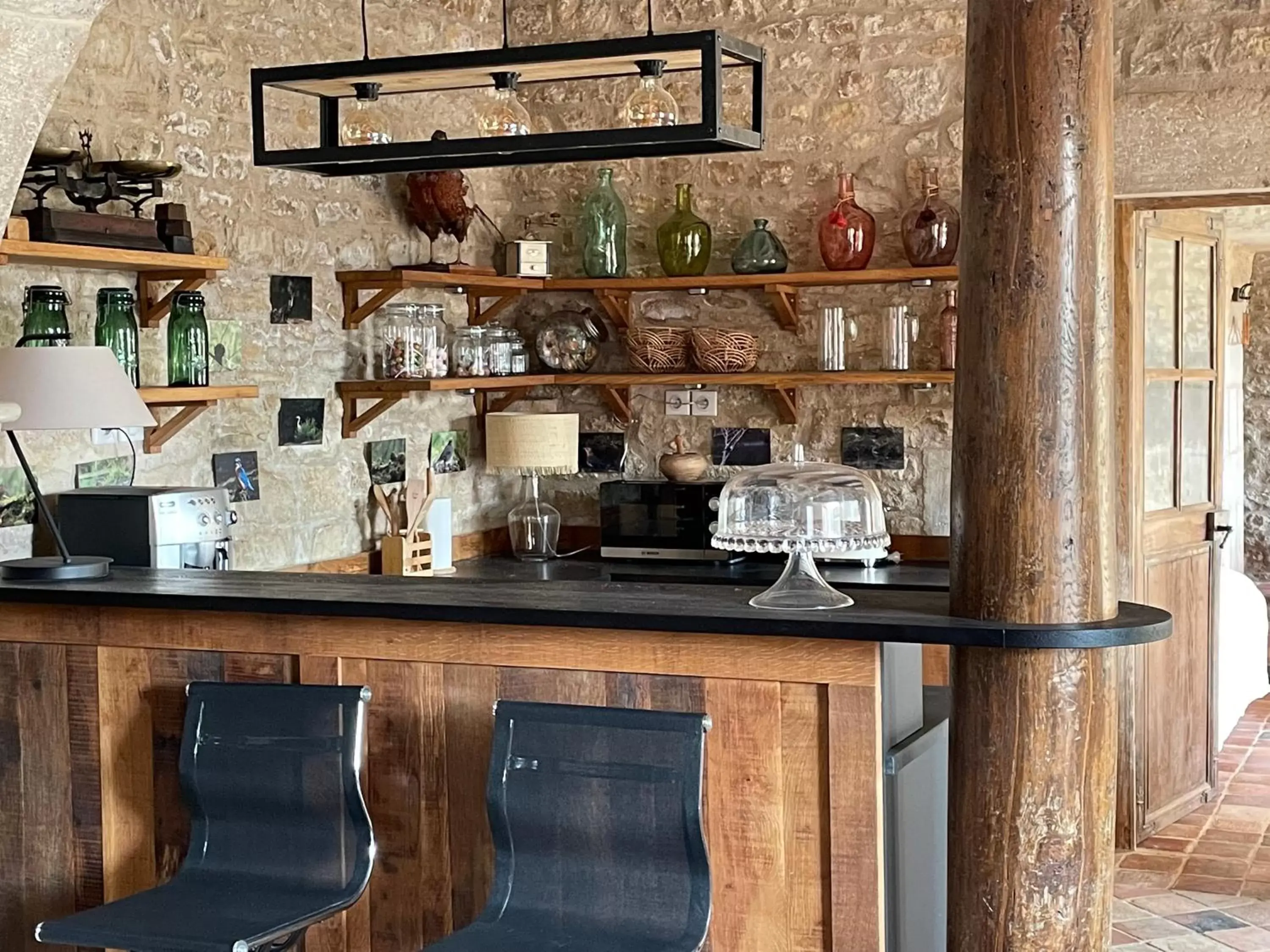 Communal kitchen in L'Orangerie