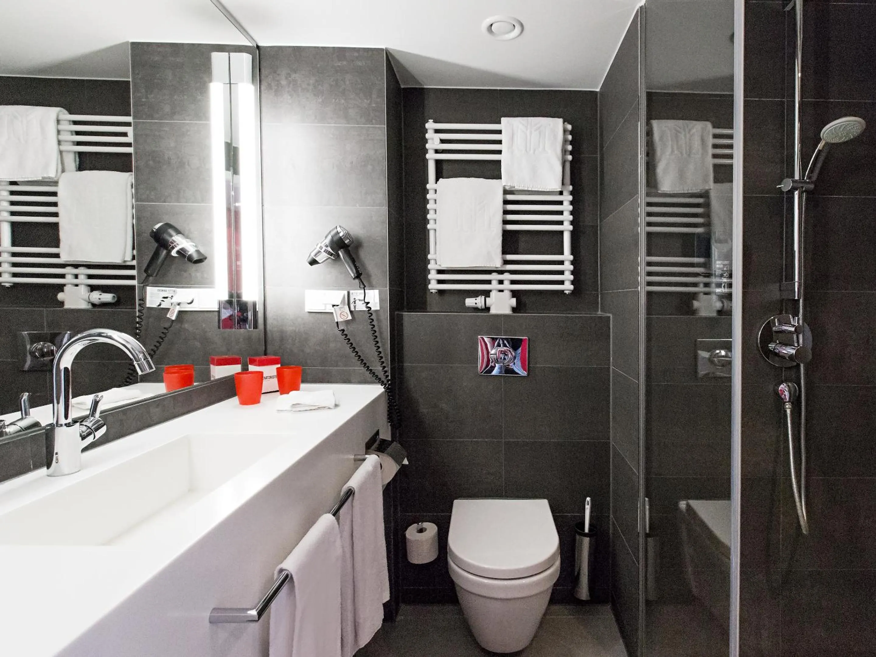 Bathroom in DORMERO Hotel Stuttgart