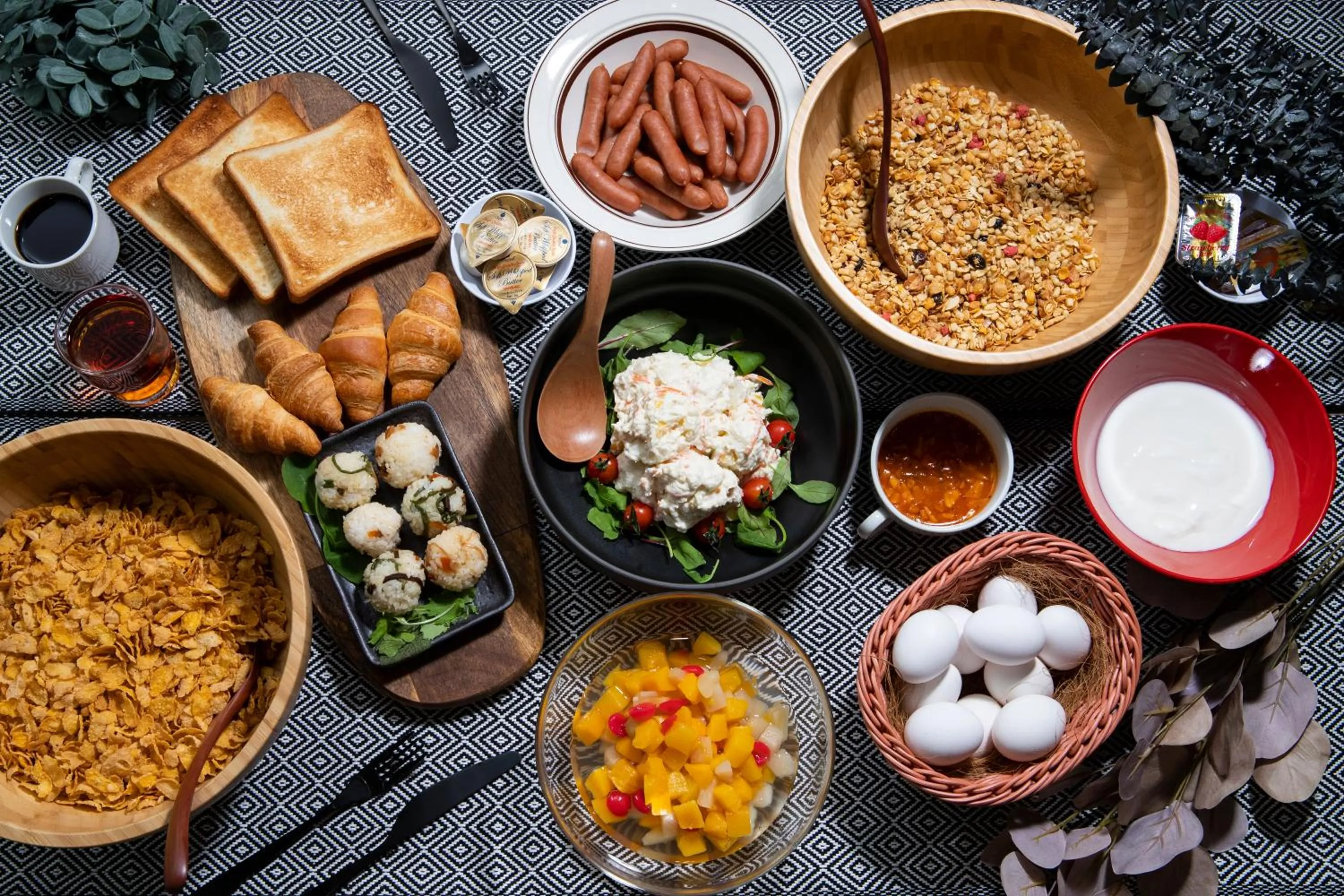 Breakfast in Imano Tokyo Ginza Hostel