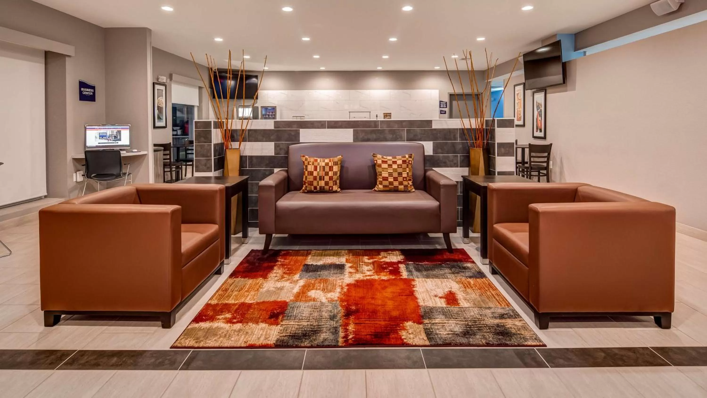 Lobby or reception in SureStay Plus Hotel by Best Western Humble