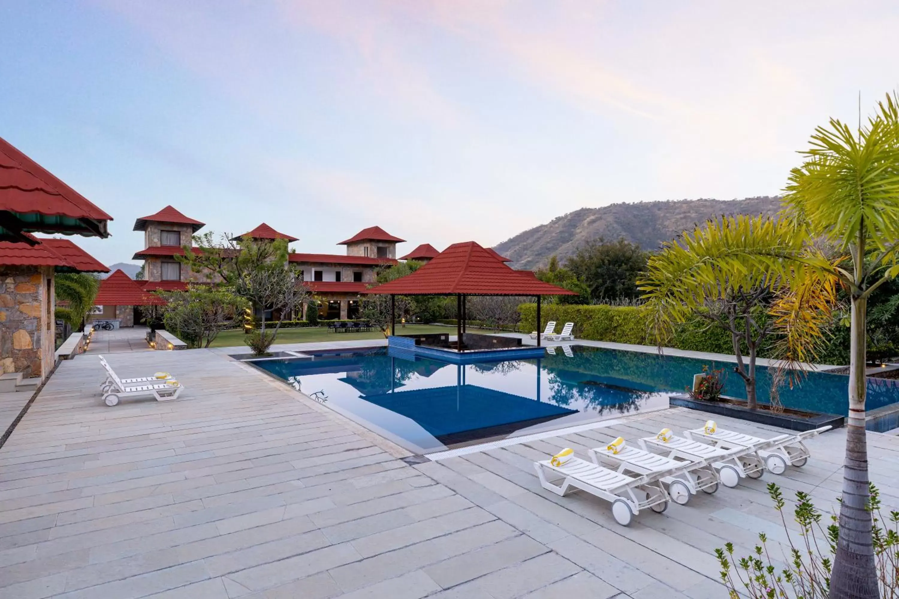 Property building, Swimming Pool in Anandam - A Luxury Resort in Udaipur