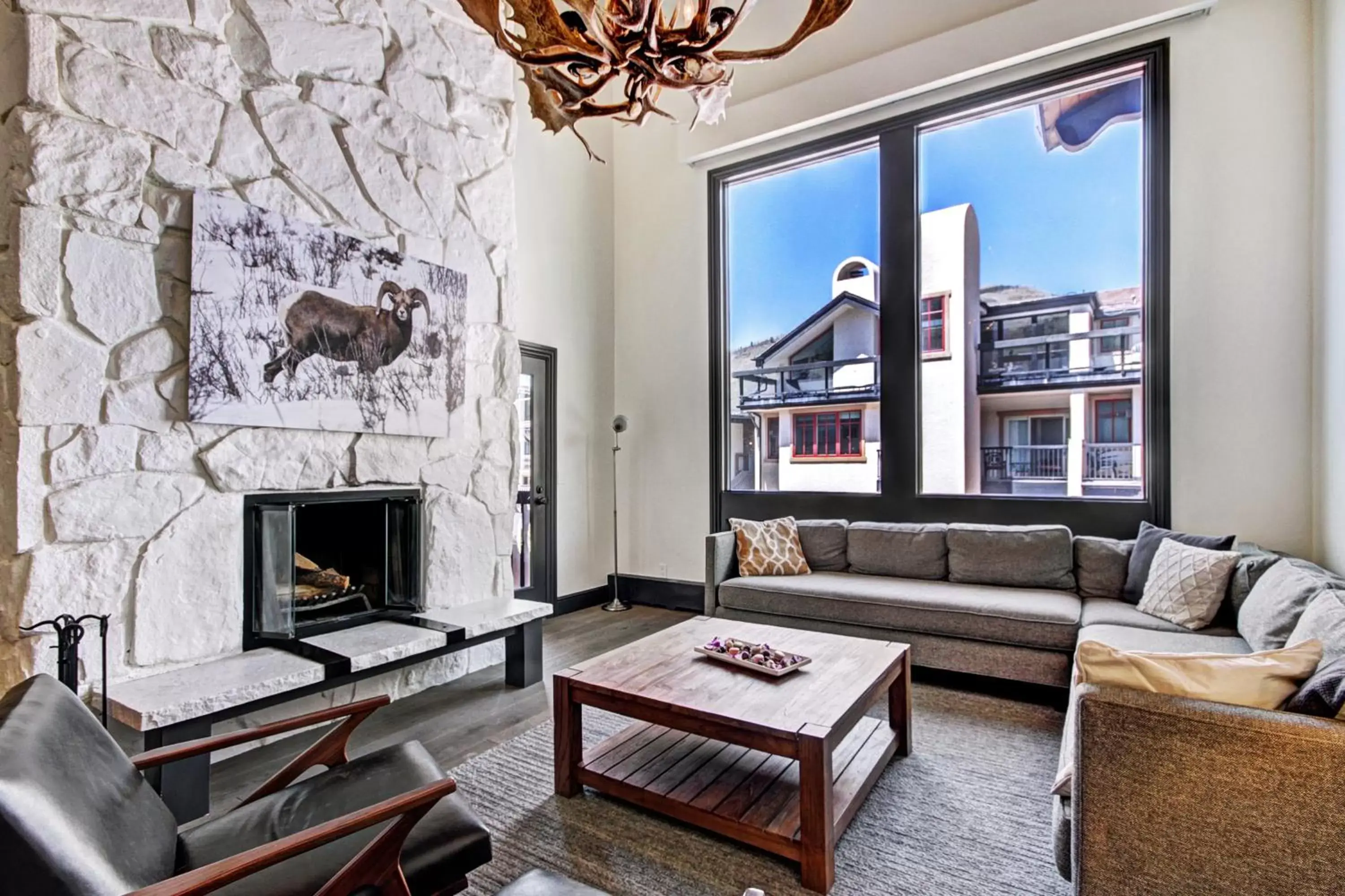 Seating Area in Lodge at Vail, A RockResort