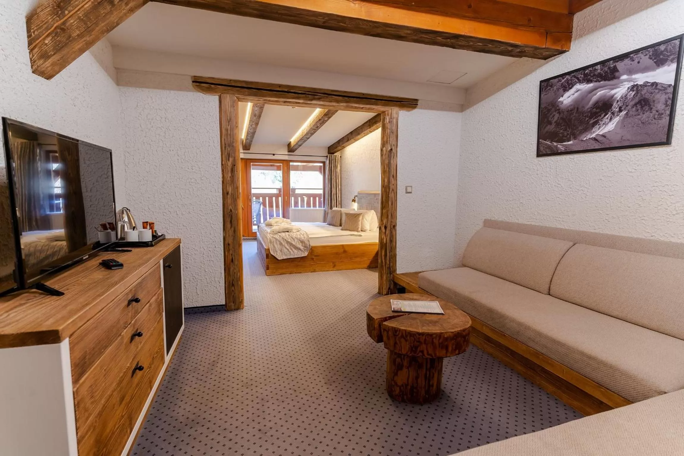 Photo of the whole room, Bed in Hotel Strachanovka - Jánska Koliba