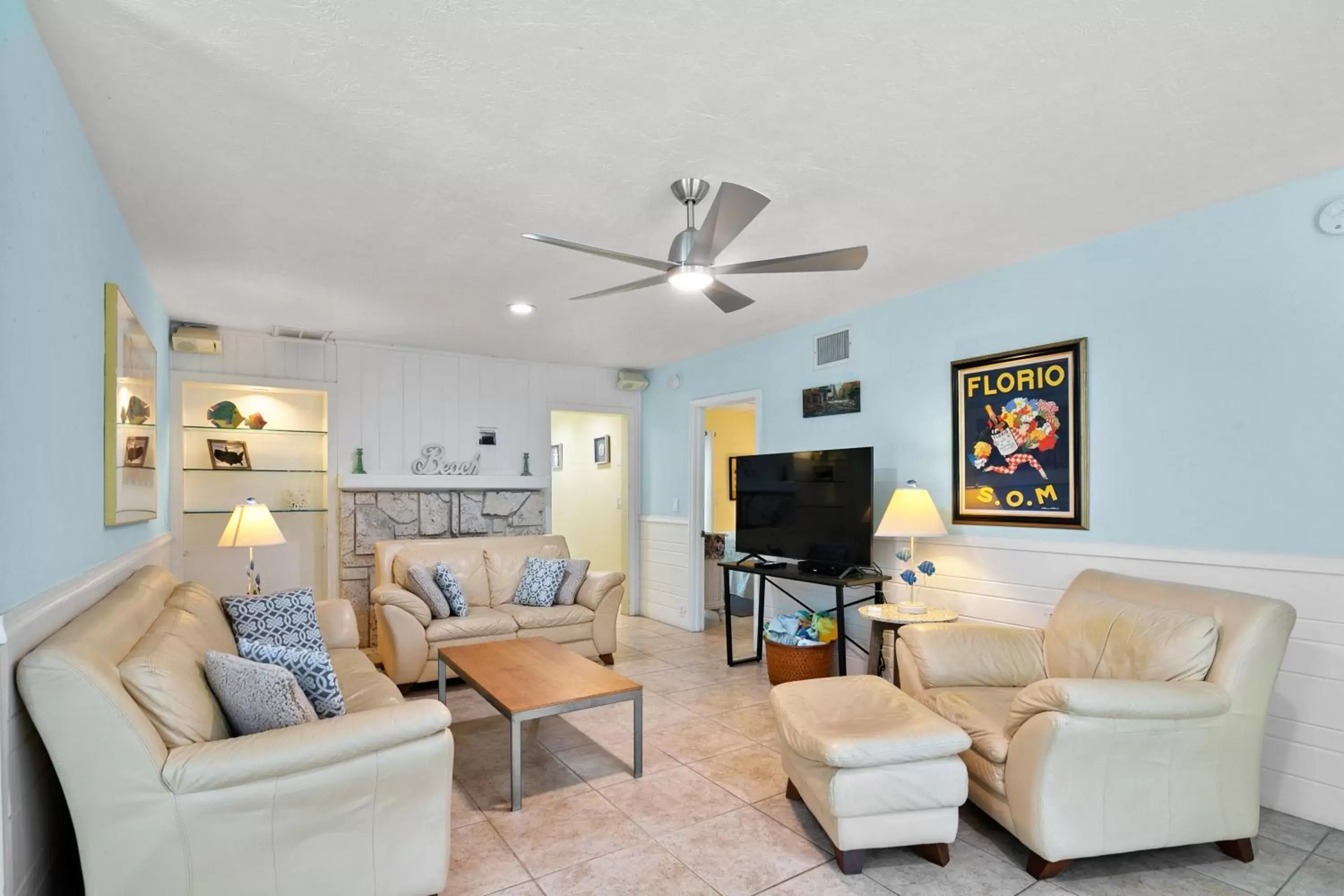 Seating Area in The Ringling Beach House